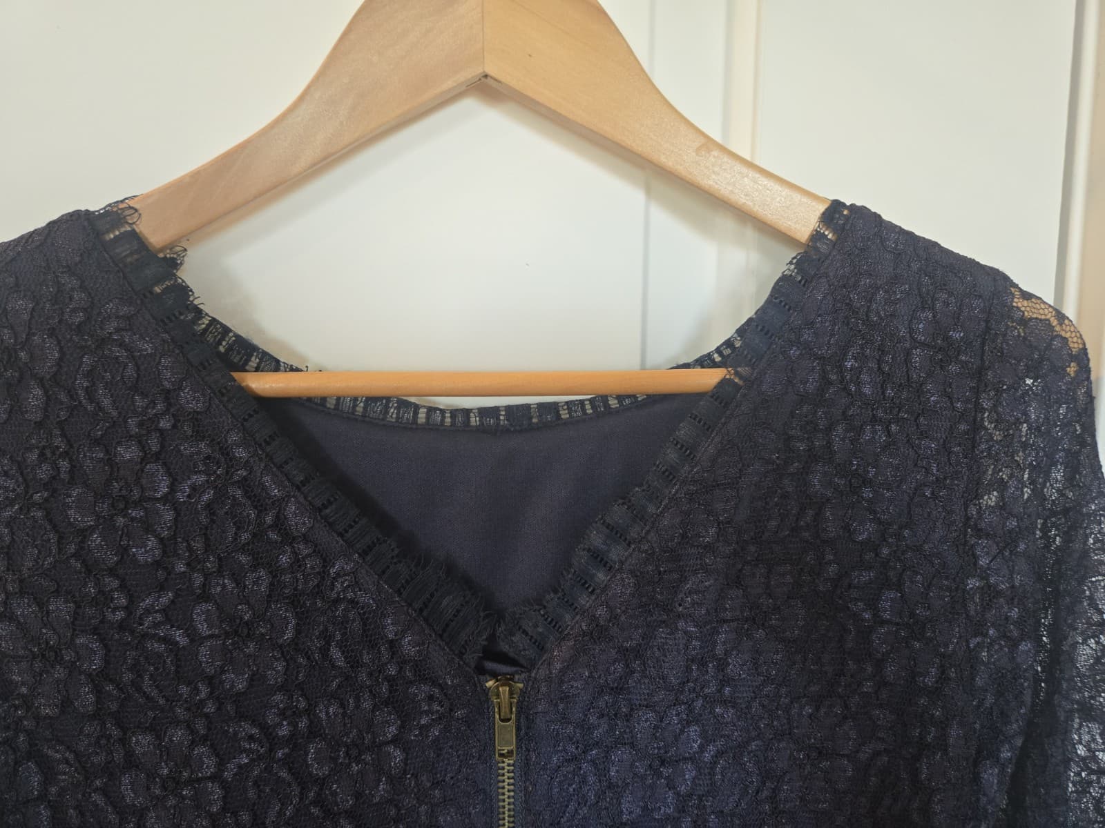 THML Navy Lace Dress Description (Size Small) - Thumbnail 9