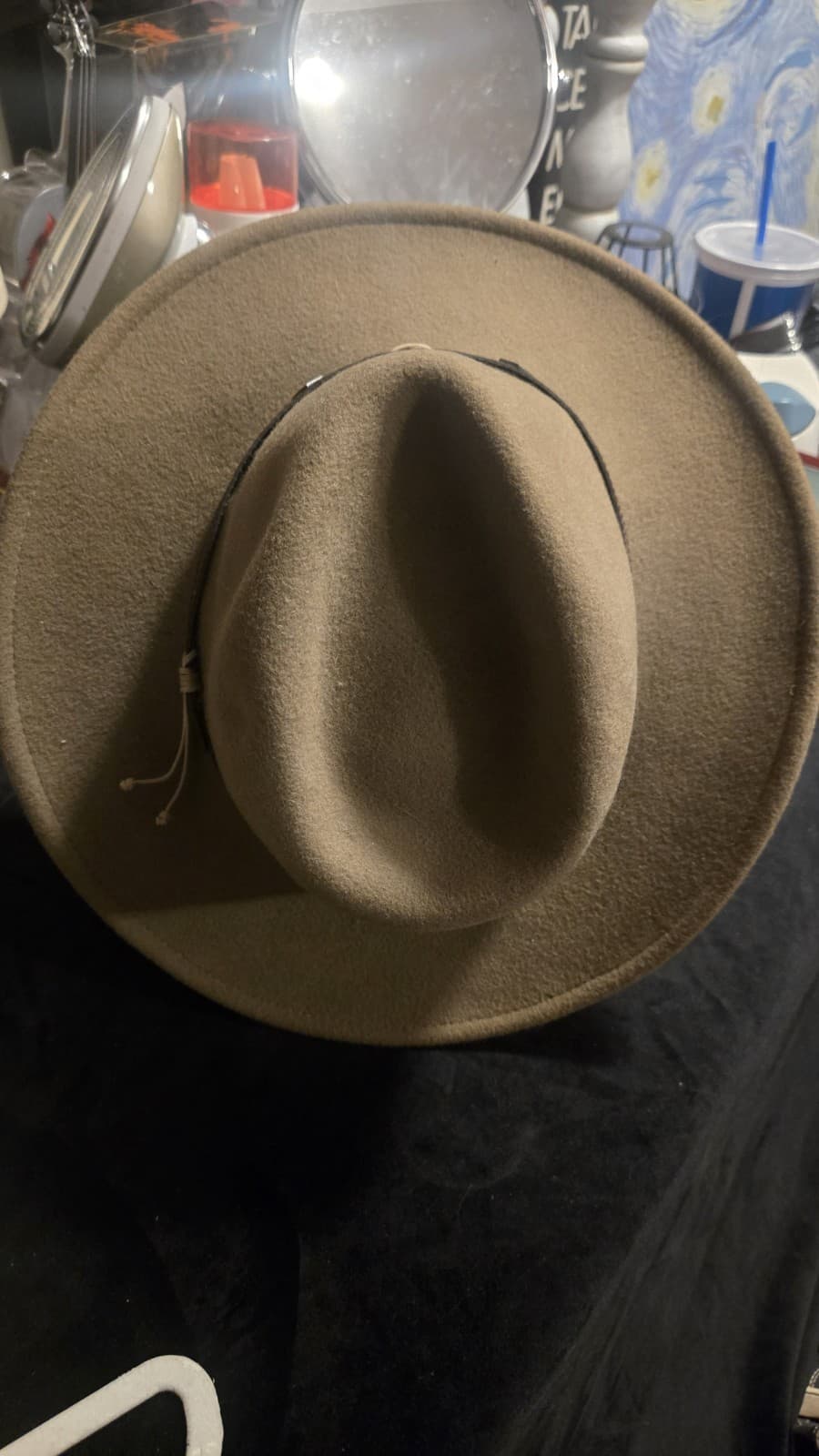 Black Creek Men's Putty Crushable Felt Western Fashion Hat - Thumbnail 4