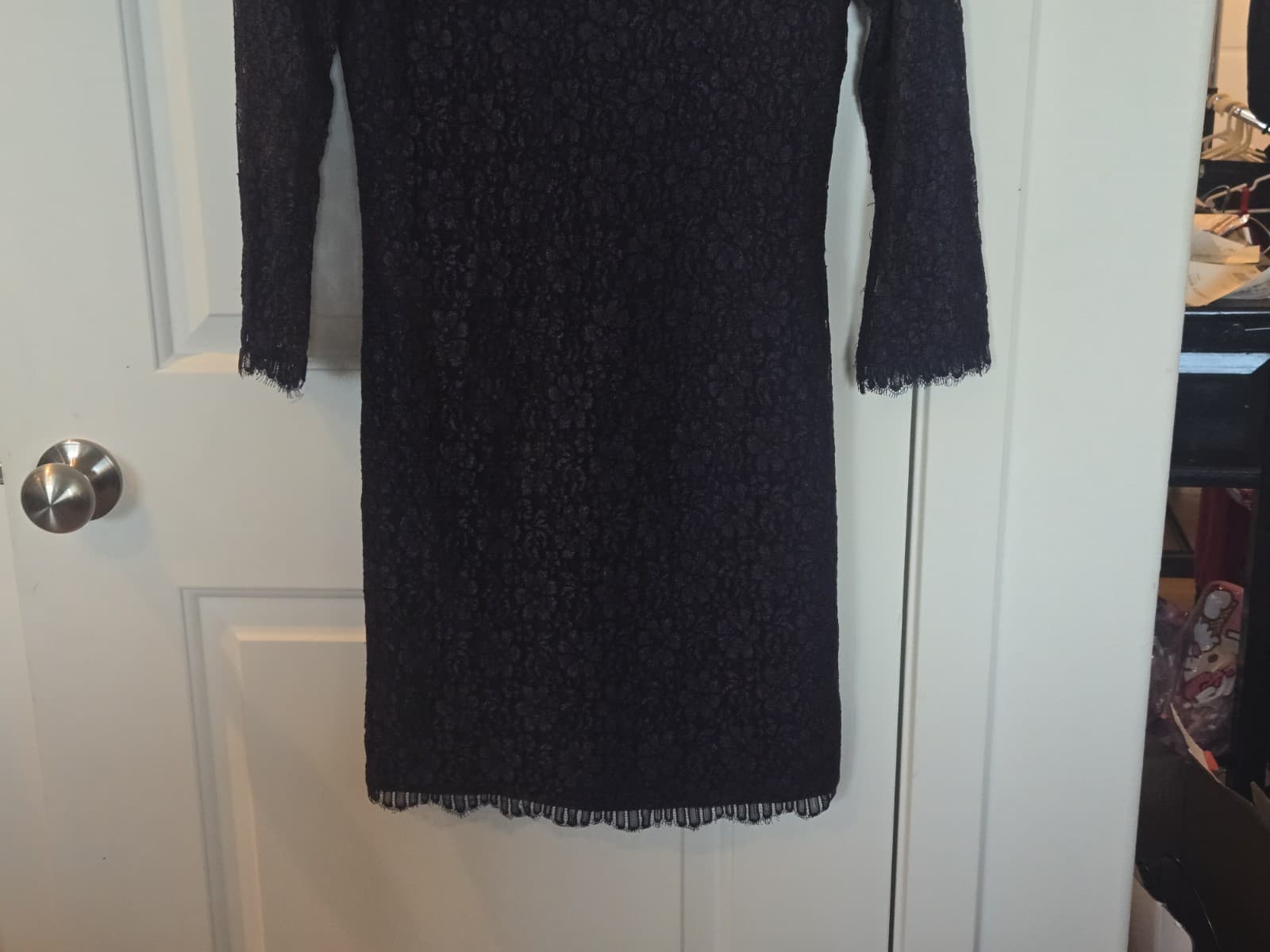 THML Navy Lace Dress Description (Size Small) - Thumbnail 3