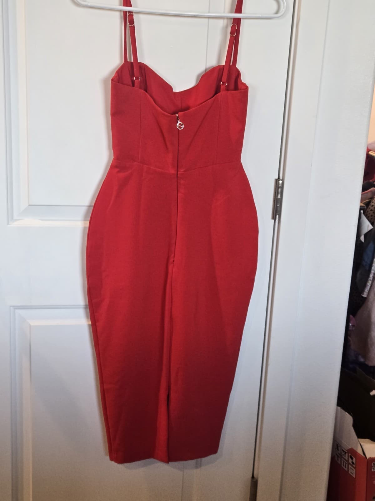 Nookie Red Bodycon Midi Dress – Size XS - Thumbnail 9