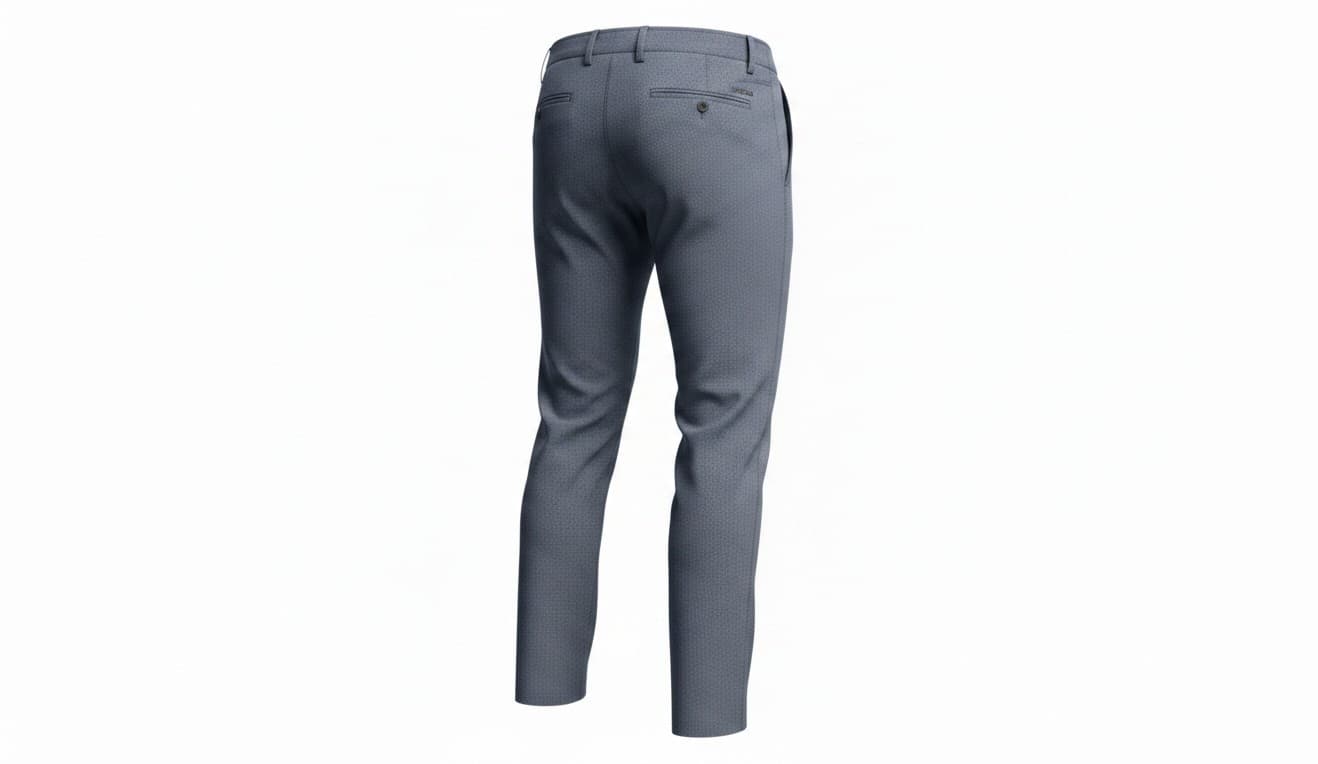 Under Armour Mens Golf Pants Blue Heathered Flat 32/34 Polyester Stretch NWOT - Thumbnail 2