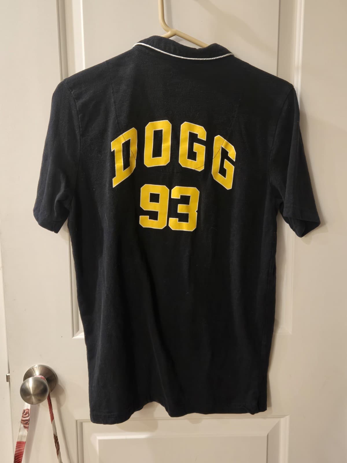 Dogg Supply by Snoop Dogg Button Up Shirt Black Pajama Style Bandana Lined Small - Thumbnail 4