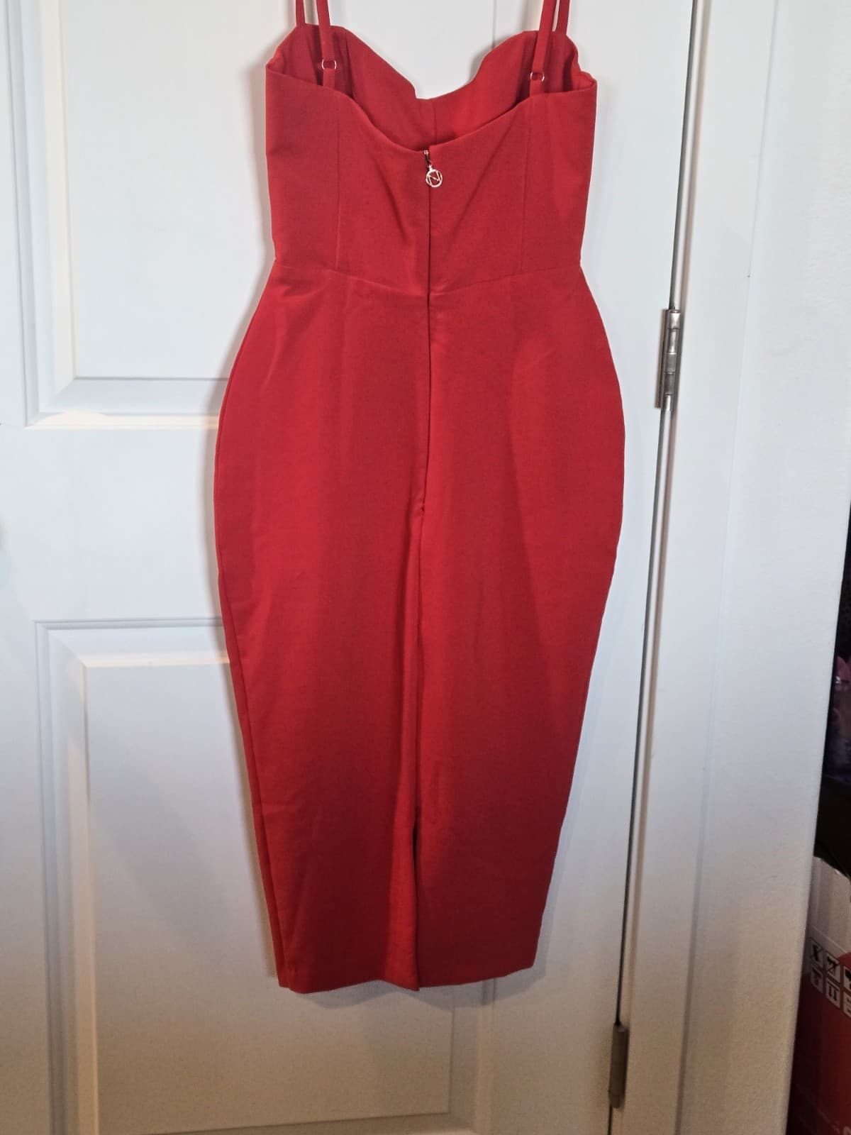 Nookie Red Bodycon Midi Dress – Size XS - Thumbnail 8