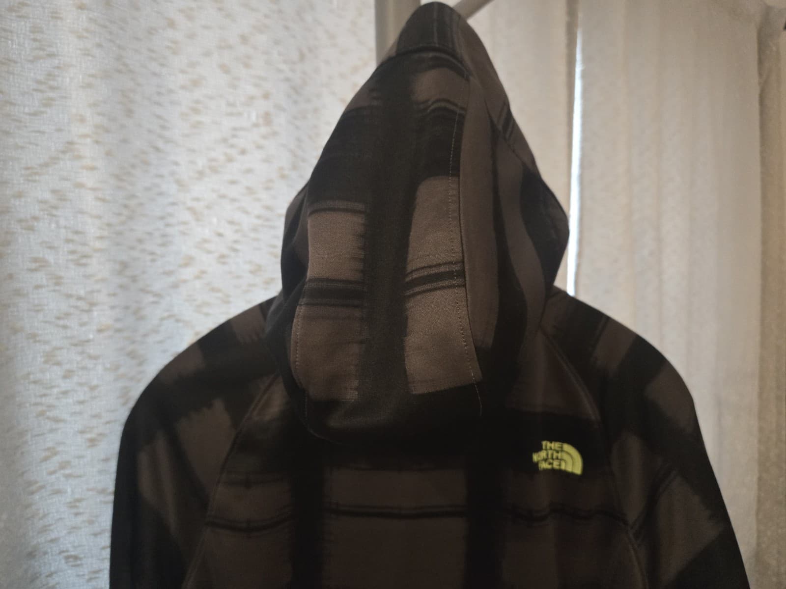 The North Face Womens Full Zip Track Jacket Large Black Gray Stripe Neon... - Thumbnail 10