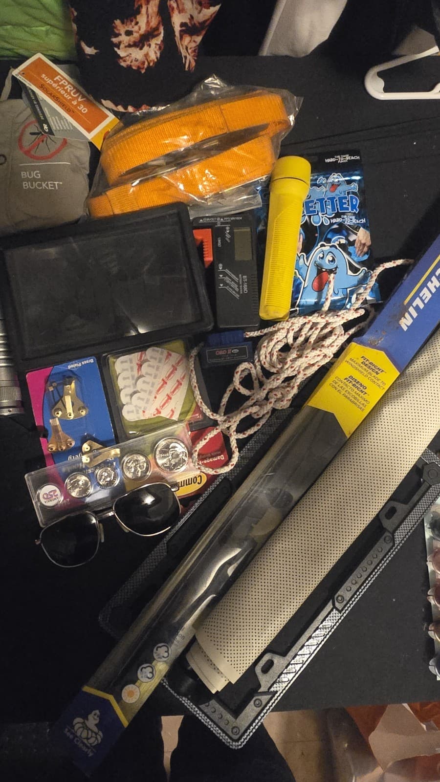 Men’s Estate Junk Drawer Lot Tools Auto Emergency Gear Coins Flashlights... - Thumbnail 3