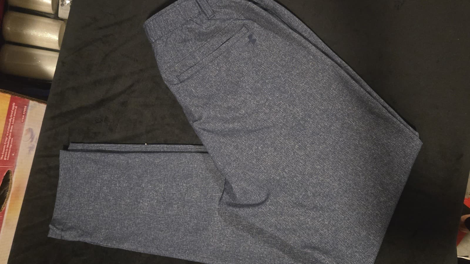 Under Armour Mens Golf Pants Blue Heathered Flat 32/34 Polyester Stretch NWOT - Thumbnail 7