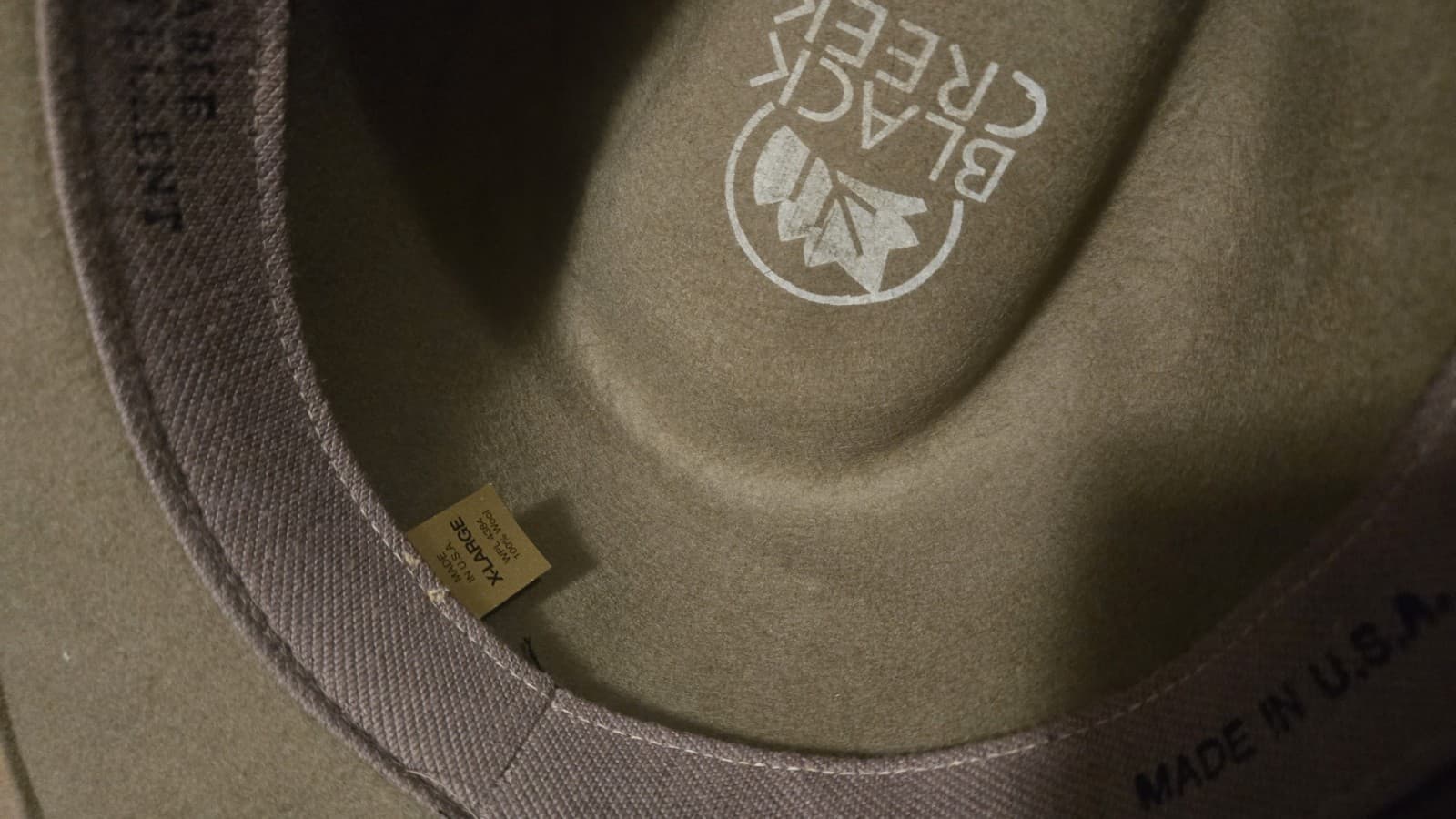 Black Creek Men's Putty Crushable Felt Western Fashion Hat - Thumbnail 11