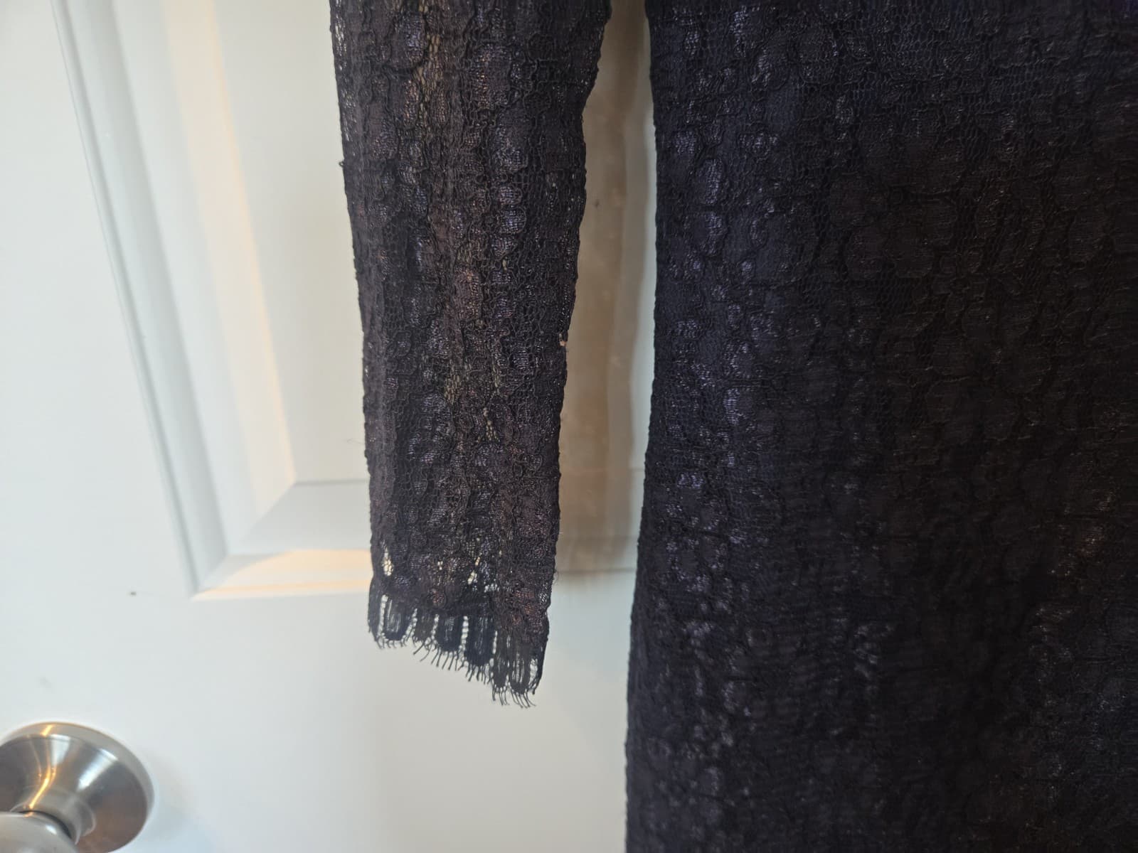THML Navy Lace Dress Description (Size Small) - Thumbnail 6