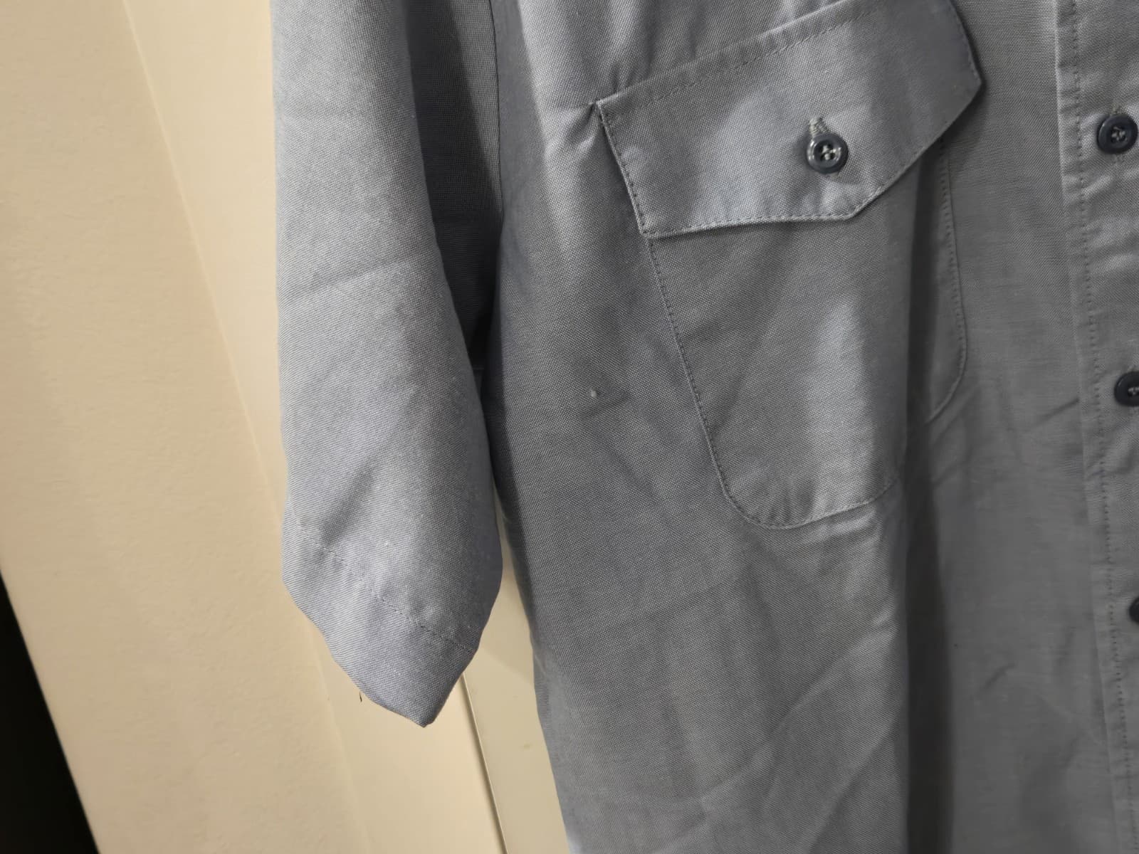 DSCP US Navy Quarterdeck Collection Shirt Mens Medium Blue Military Uniform - Thumbnail 5