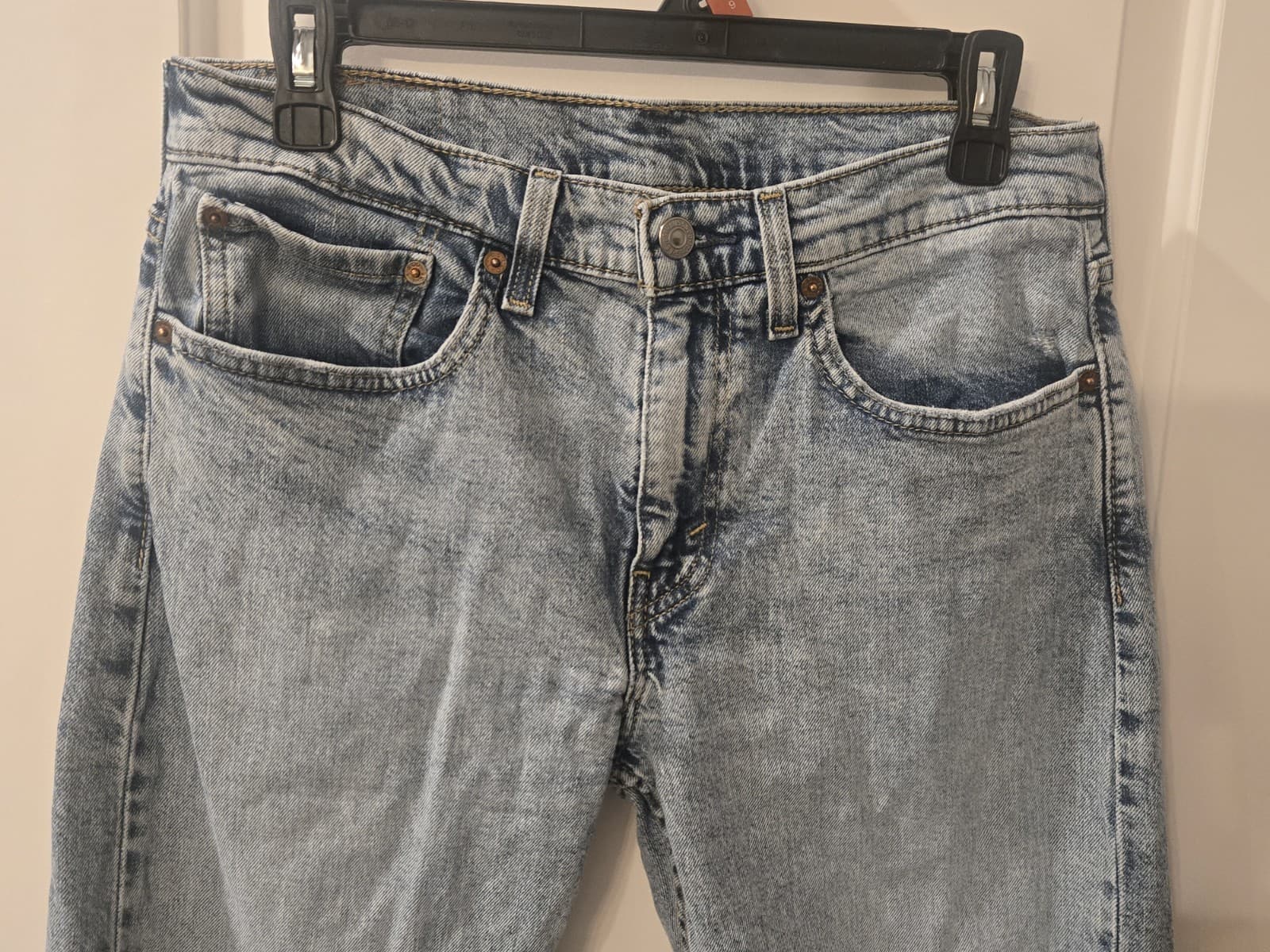Levi’s 502 Taper Jeans Womens 31x30 Light Wash Denim High Rise Mom Style - Thumbnail 3