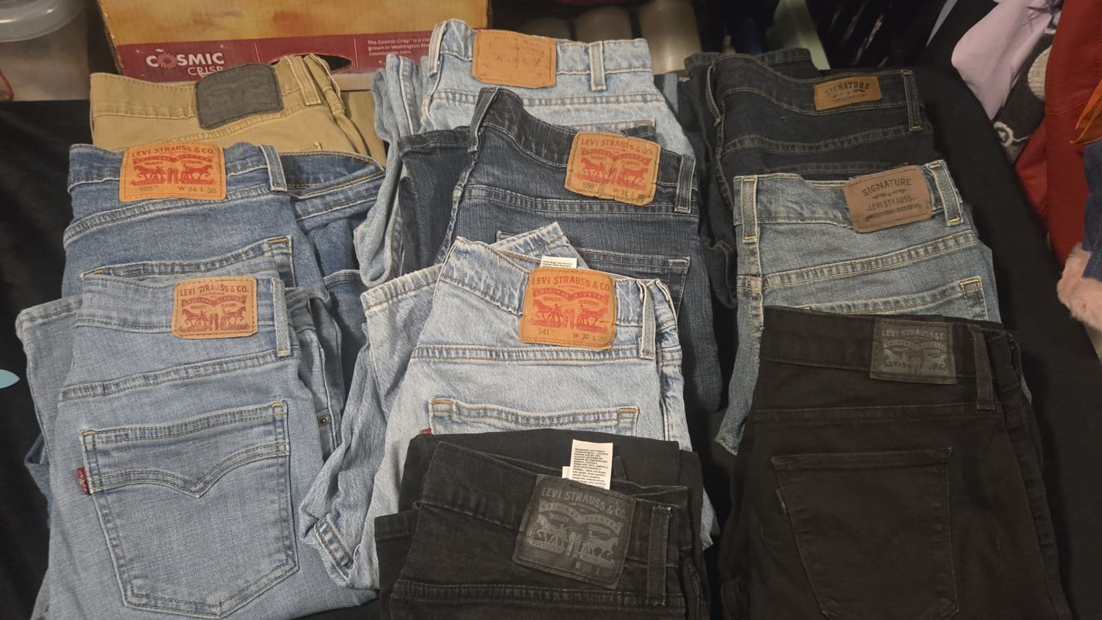 Levi’s Jeans Wholesale Lot of 10 Reseller Denim Bundle Mixed Sizes Men Women - Thumbnail 8