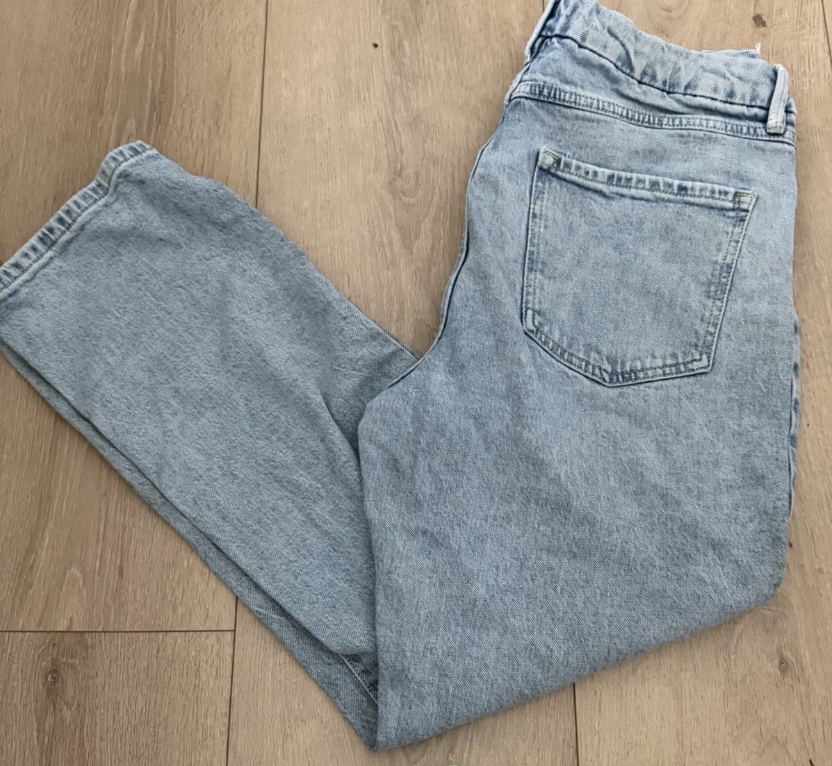 Forever 21 Jeans Blue Light Wash Distressed Denim 5-Pocket - Thumbnail 2