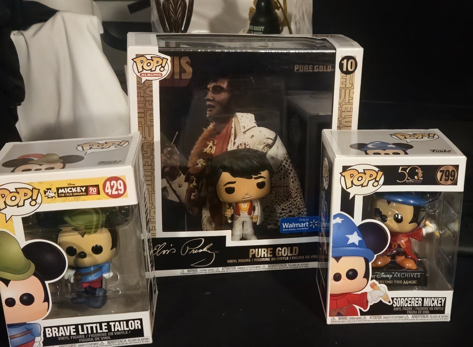 Funko Pop Disney Mickey Elvis Presley Lot of 3 New in Box Walmart Exclusive