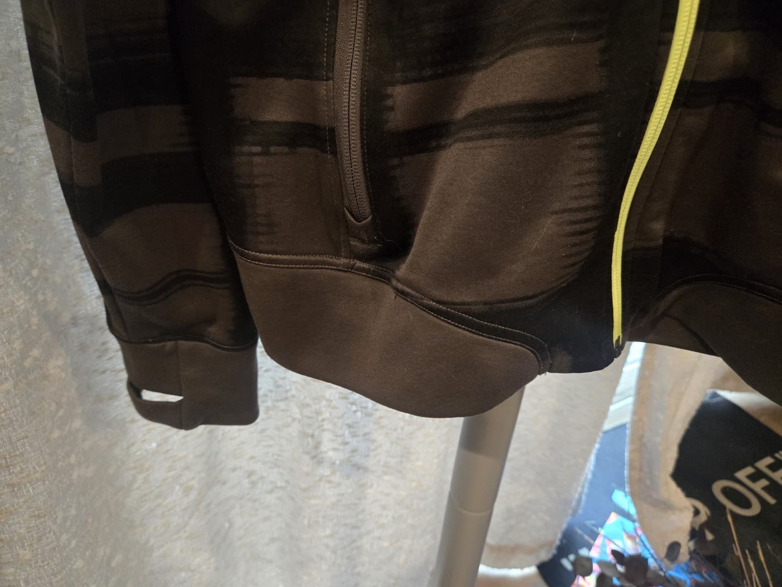 The North Face Womens Full Zip Track Jacket Large Black Gray Stripe Neon... - Thumbnail 4