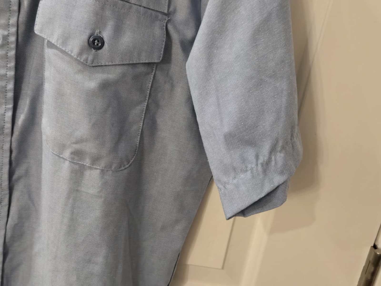 DSCP US Navy Quarterdeck Collection Shirt Mens Medium Blue Military Uniform - Thumbnail 4