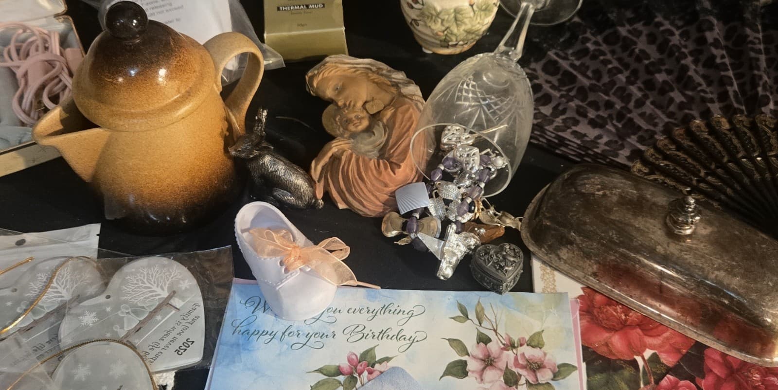 Vintage Junk Drawer Lot! Sighed Piece's Silver Crystal Jewelry - Thumbnail 13