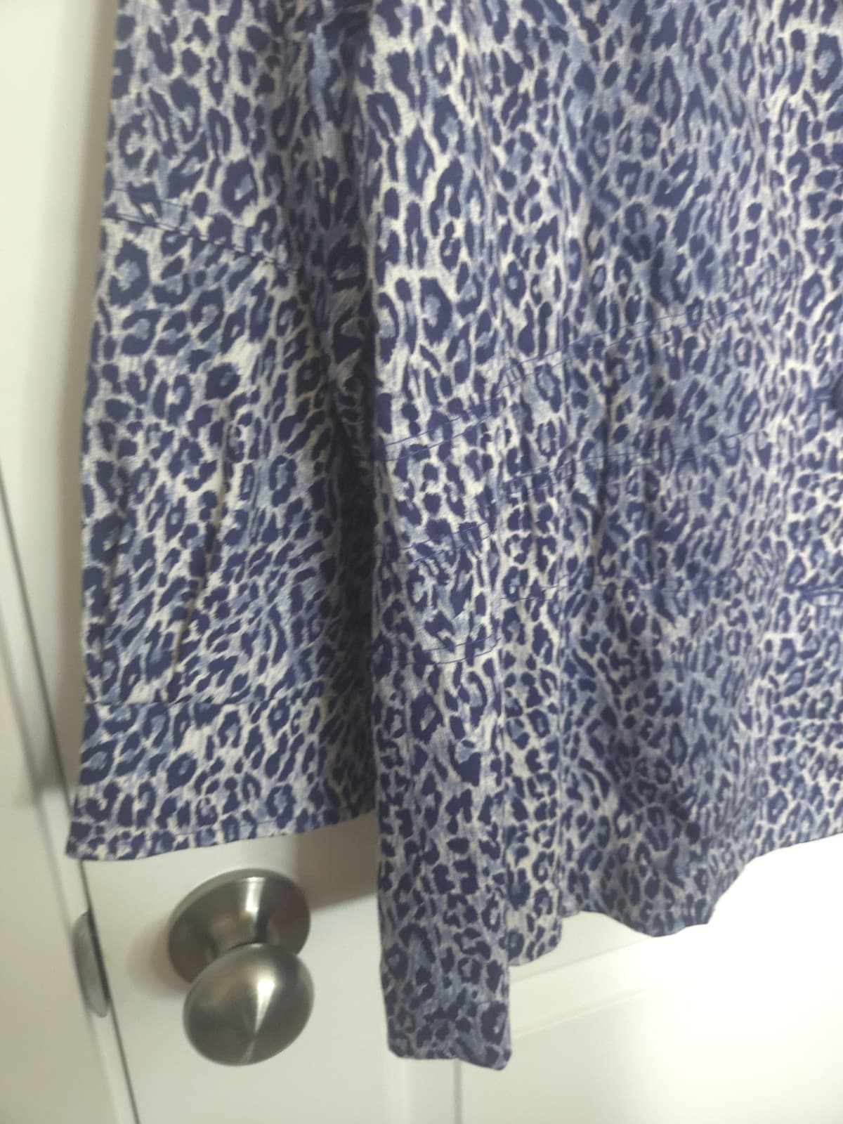 Joan Rivers Women's Blue Print Animal Jacket Size XL - Thumbnail 8