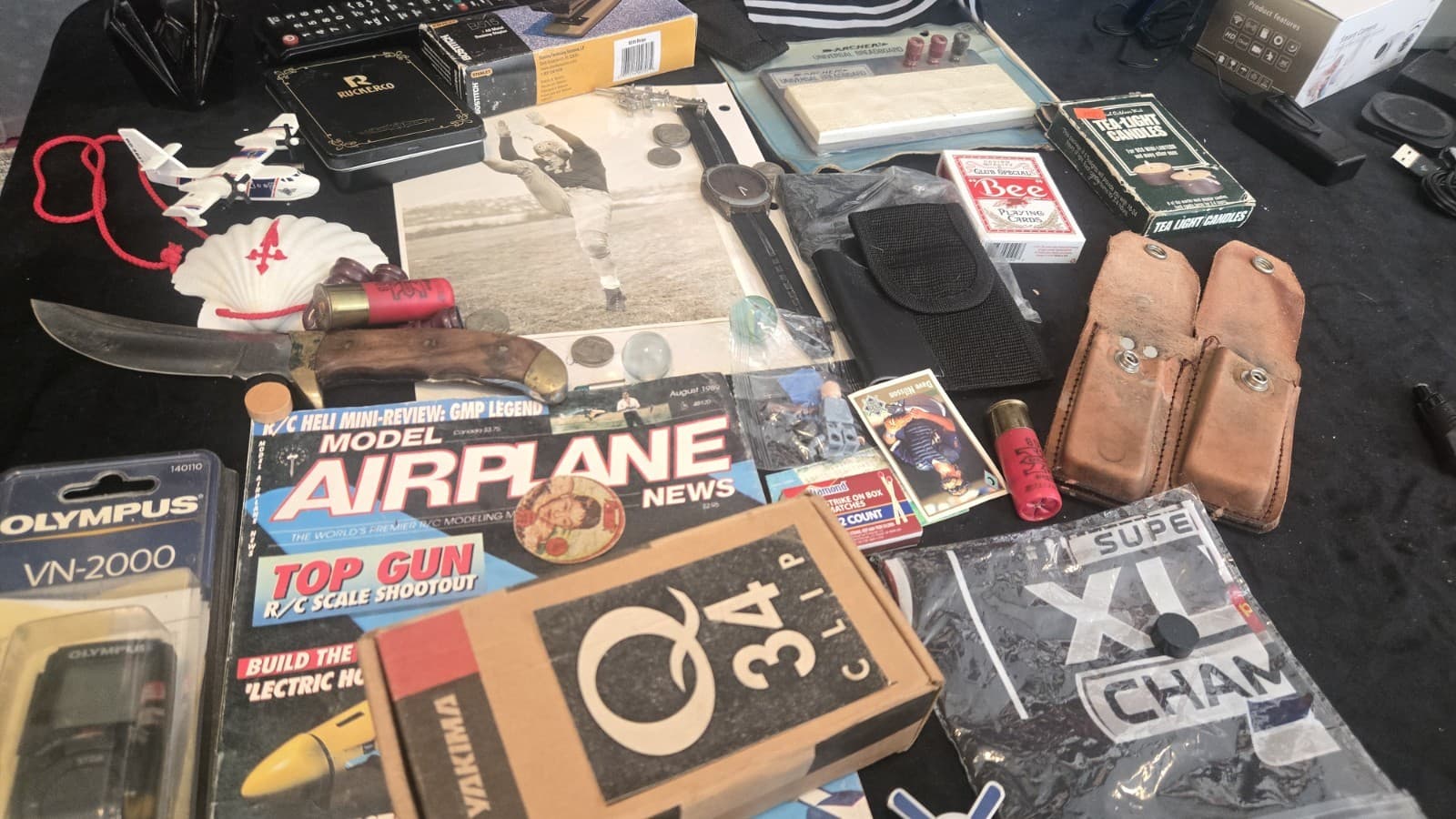 Vintage Men’s Junk Drawer Estate Lot Coins Knife LEGO Stamps Watch Tools - Thumbnail 16