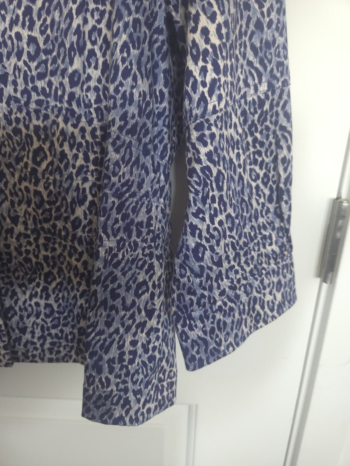 Joan Rivers Women's Blue Print Animal Jacket Size XL - Thumbnail 7