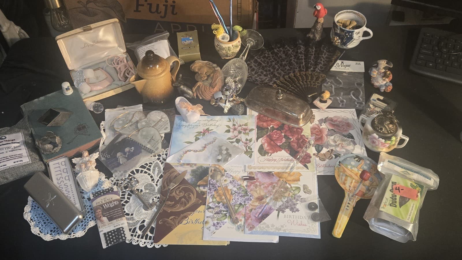 Vintage Junk Drawer Lot! Sighed Piece's Silver Crystal Jewelry - Thumbnail 20