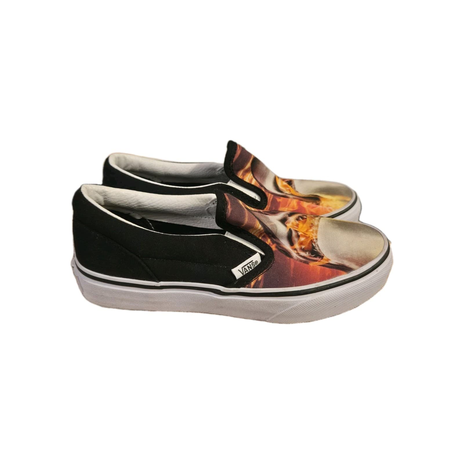 Vans Kids Jaws Shark Sunset Classic Slip On Sneakers 507698 Size 1.5 New - Thumbnail 4