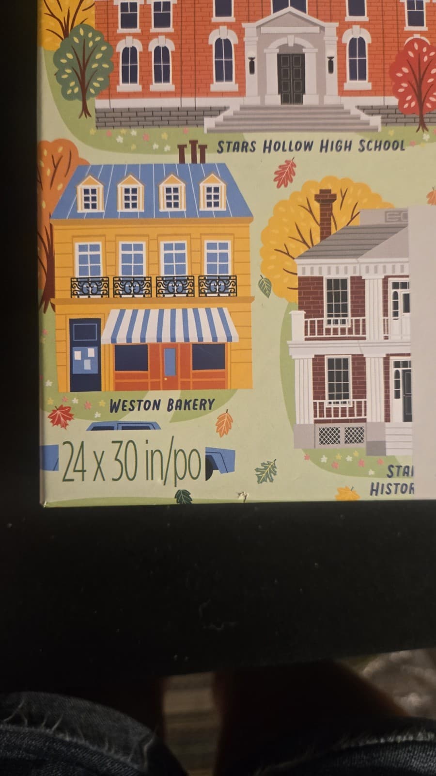 Gilmore Girls Stars Hollow Map Puzzle 1000 Piece Hallmark Gift - Thumbnail 2