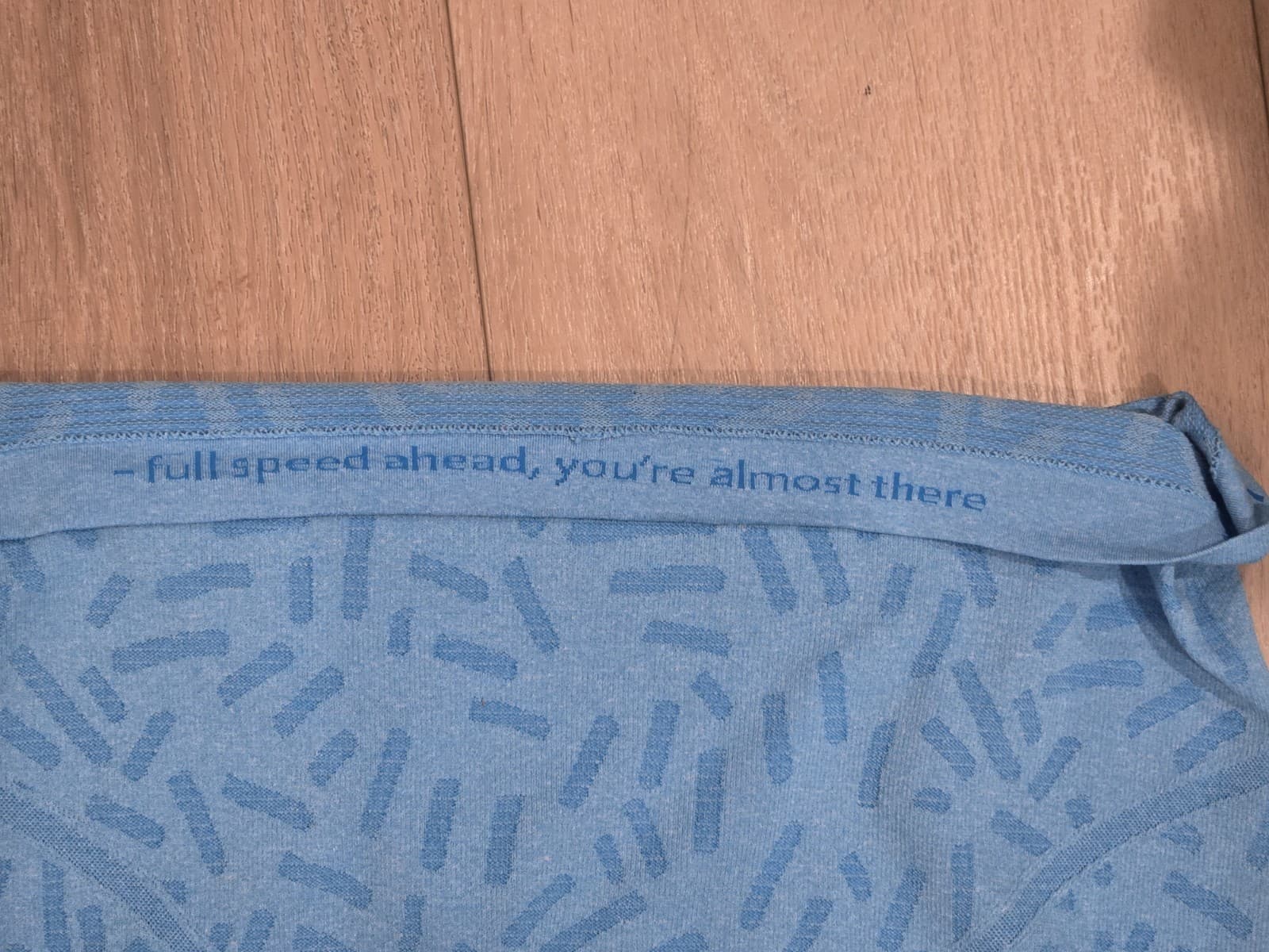 Lululemon Seamless Short Sleeve Top Womens Small Blue Athletic Yoga Shirt - Thumbnail 8