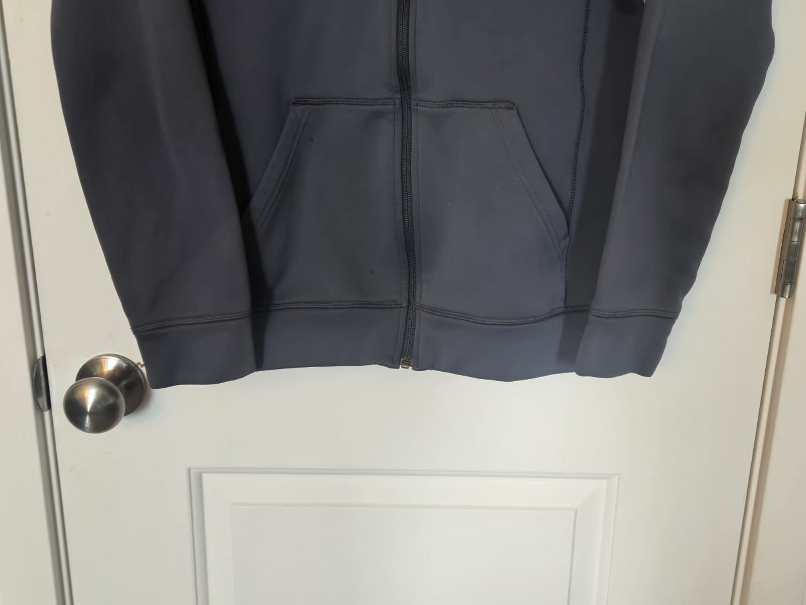 Adidas Big Boys Hoodie Full Zip Large (14/16) Fleece Lined Long Sleeve Pockets - Thumbnail 5
