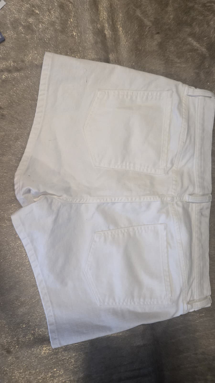 Banana Republic Women’s White Denim Shorts Size 32 Mid Rise 3 Inch NWOT - Thumbnail 5