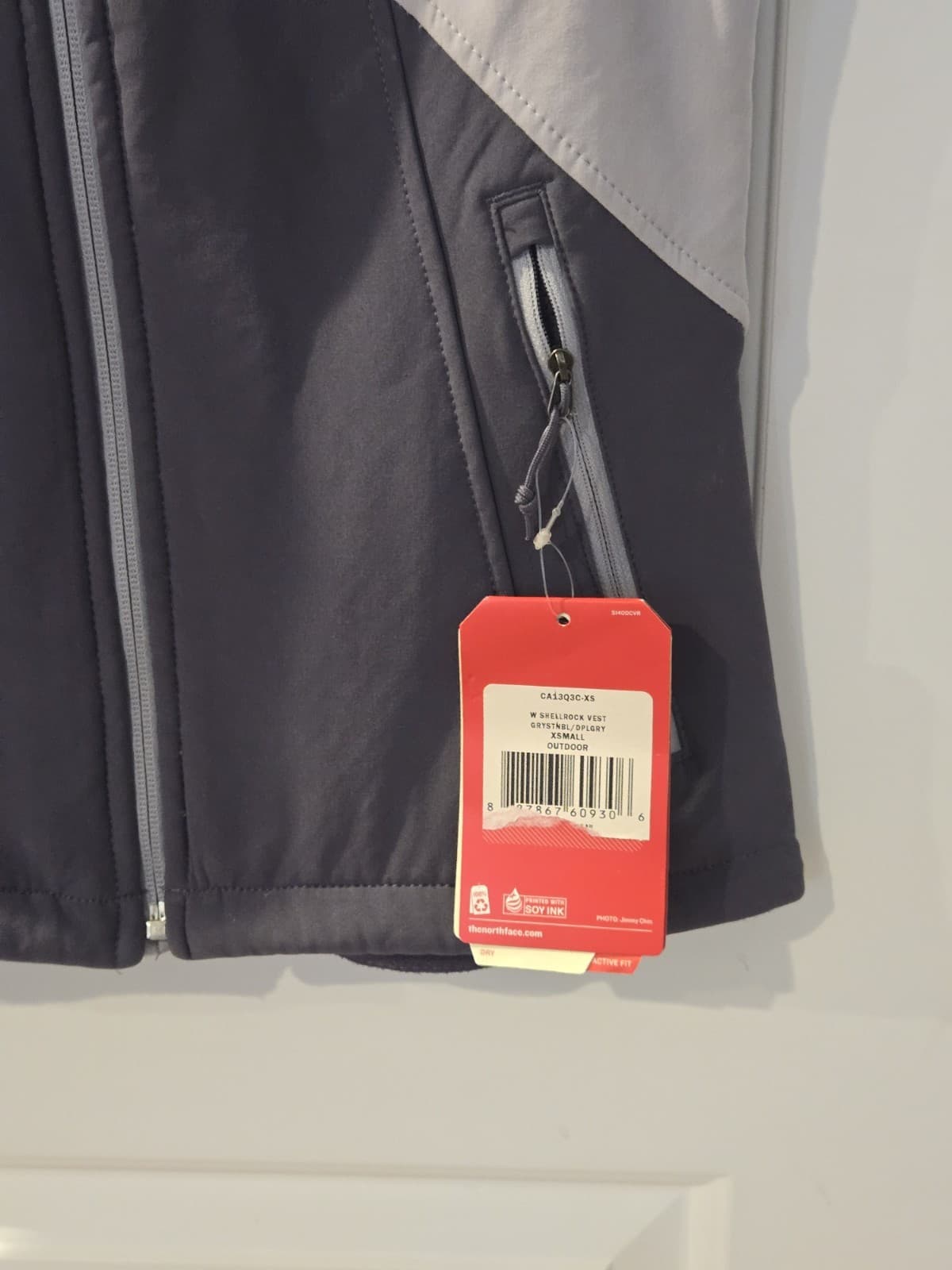 North Face Apex Vest Womens XS Blac Softshell Windbreaker Full Zip Flight Series - Thumbnail 2