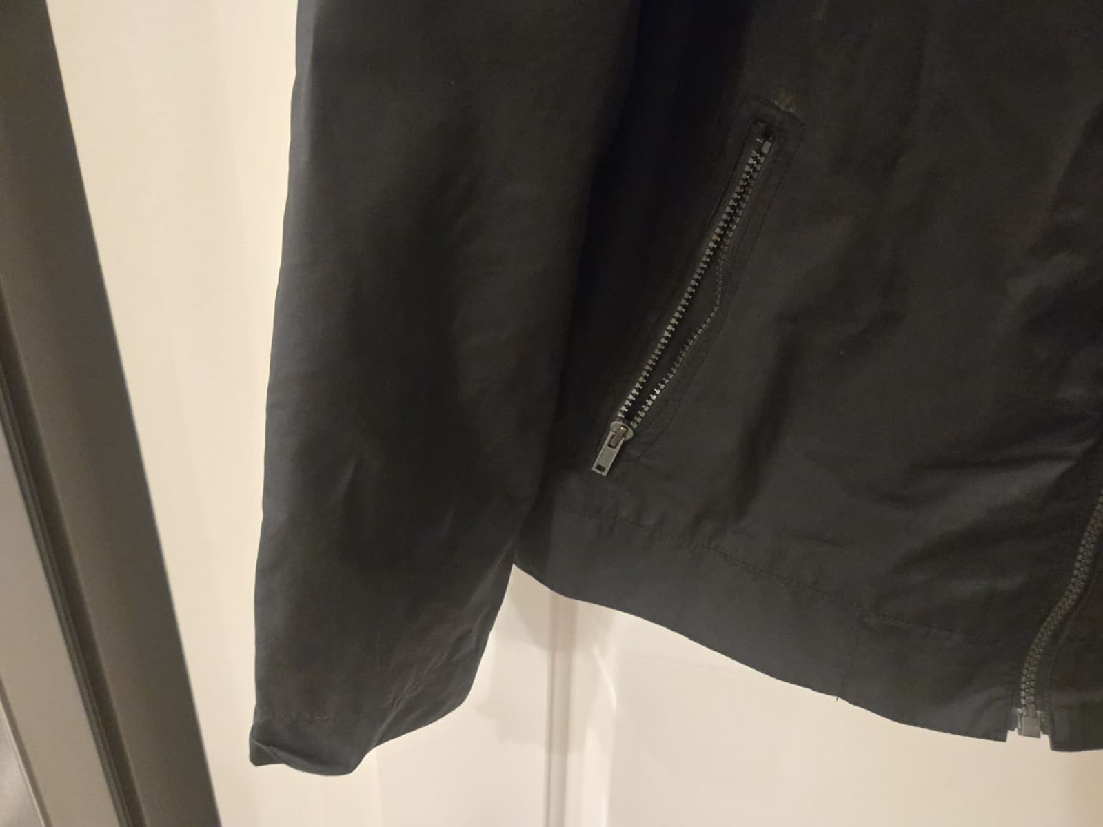 Calvin Klein Jeans Mens Large Black Zip Up Jacket Lightweight - Thumbnail 4