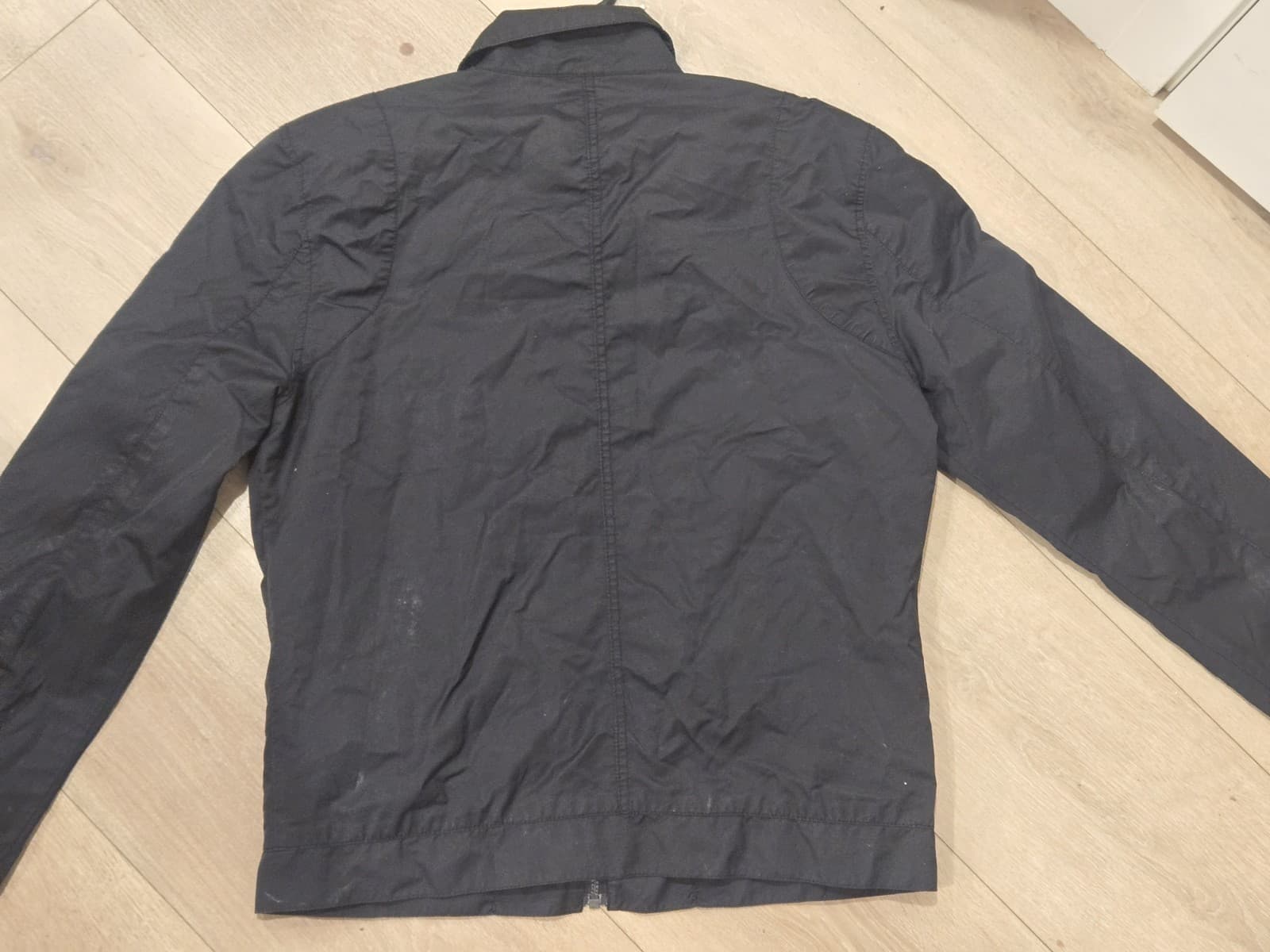 Calvin Klein Jeans Mens Large Black Zip Up Jacket Lightweight - Thumbnail 7