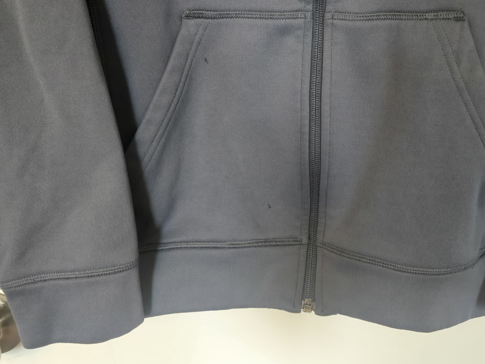 Adidas Big Boys Hoodie Full Zip Large (14/16) Fleece Lined Long Sleeve Pockets - Thumbnail 4