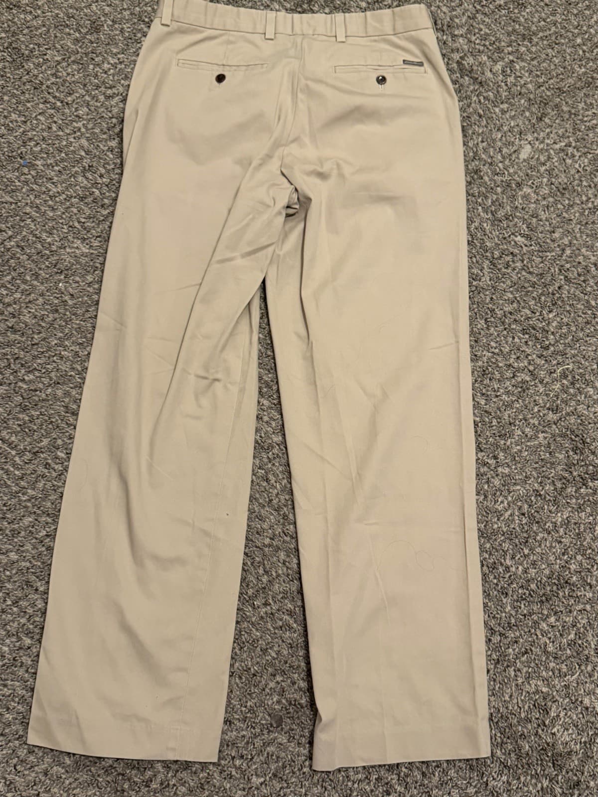 EDDIE BAUER BEIGE COTTON PLEATS CUFFS PANTS MEN (there Is Mark But Washable) - Thumbnail 6