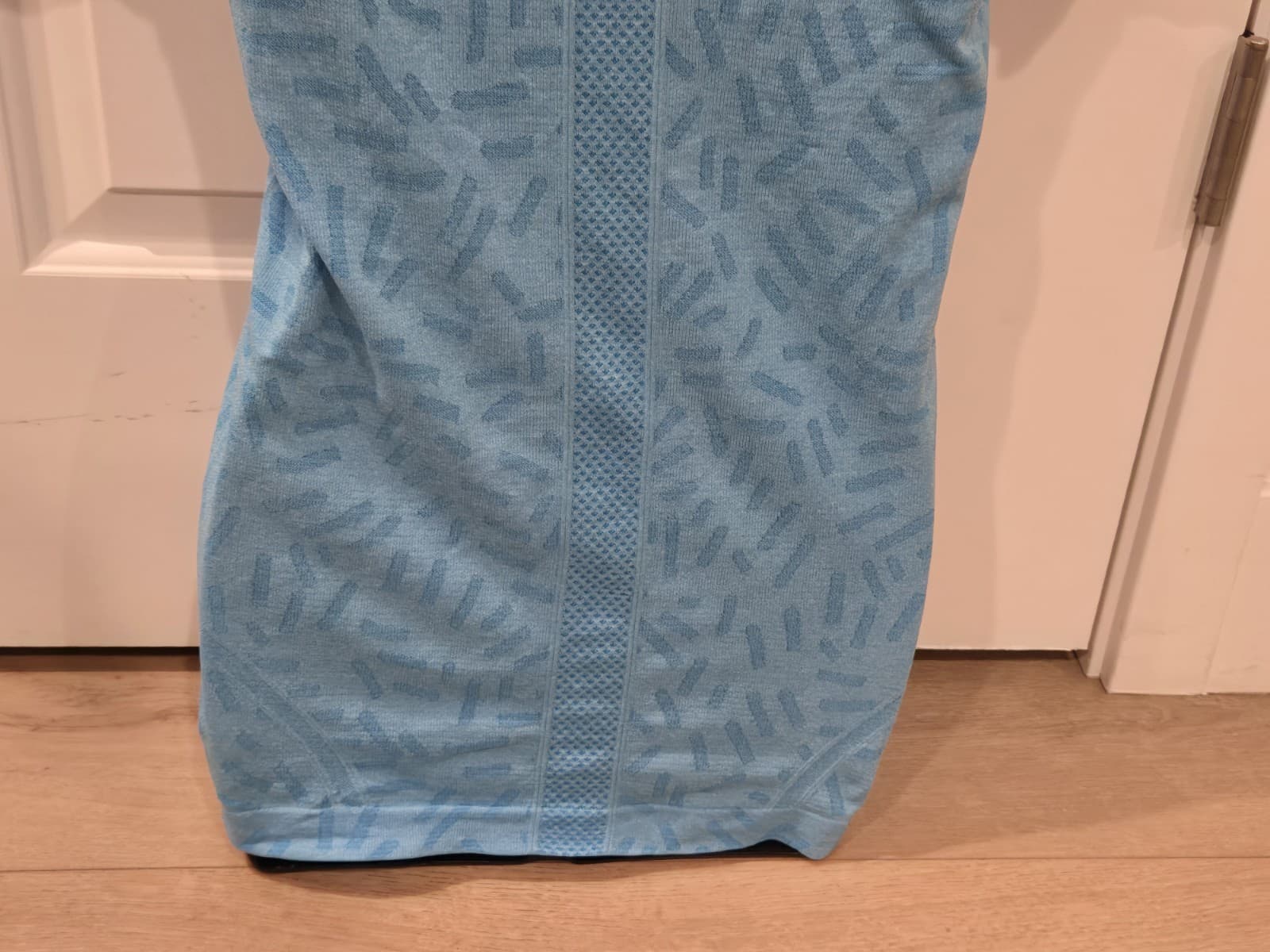 Lululemon Seamless Short Sleeve Top Womens Small Blue Athletic Yoga Shirt - Thumbnail 7