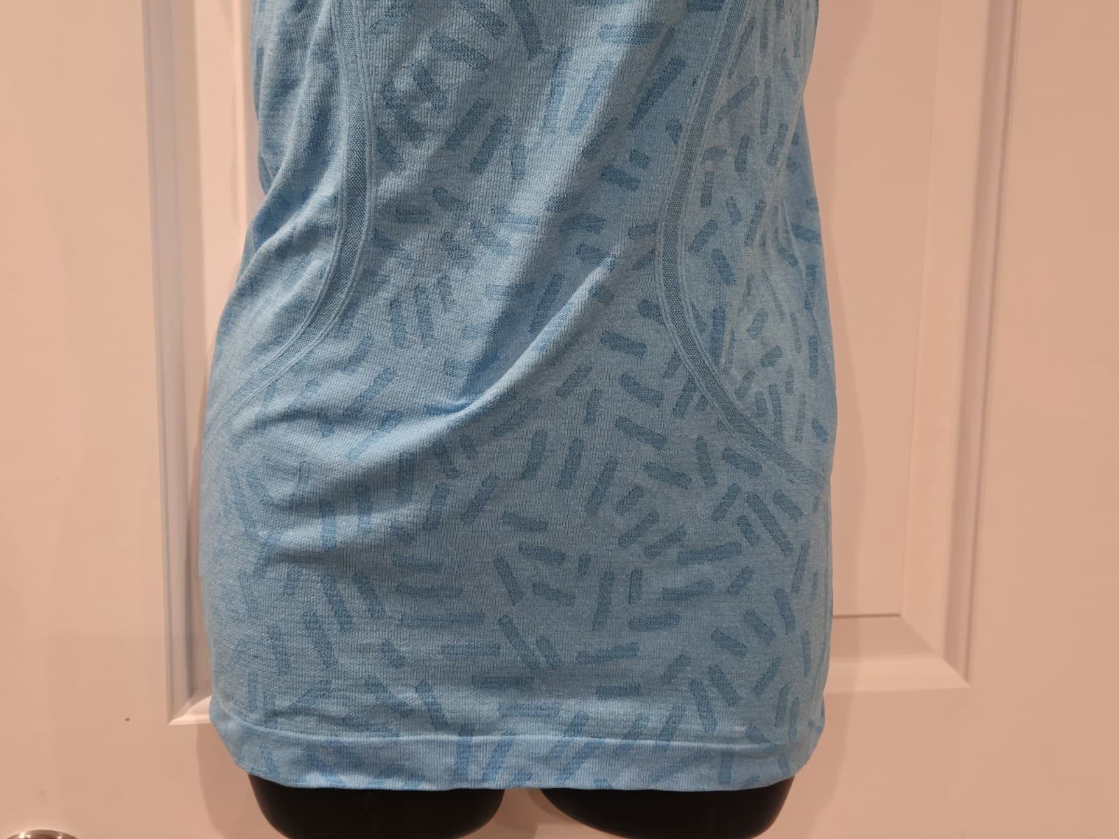 Lululemon Seamless Short Sleeve Top Womens Small Blue Athletic Yoga Shirt - Thumbnail 3