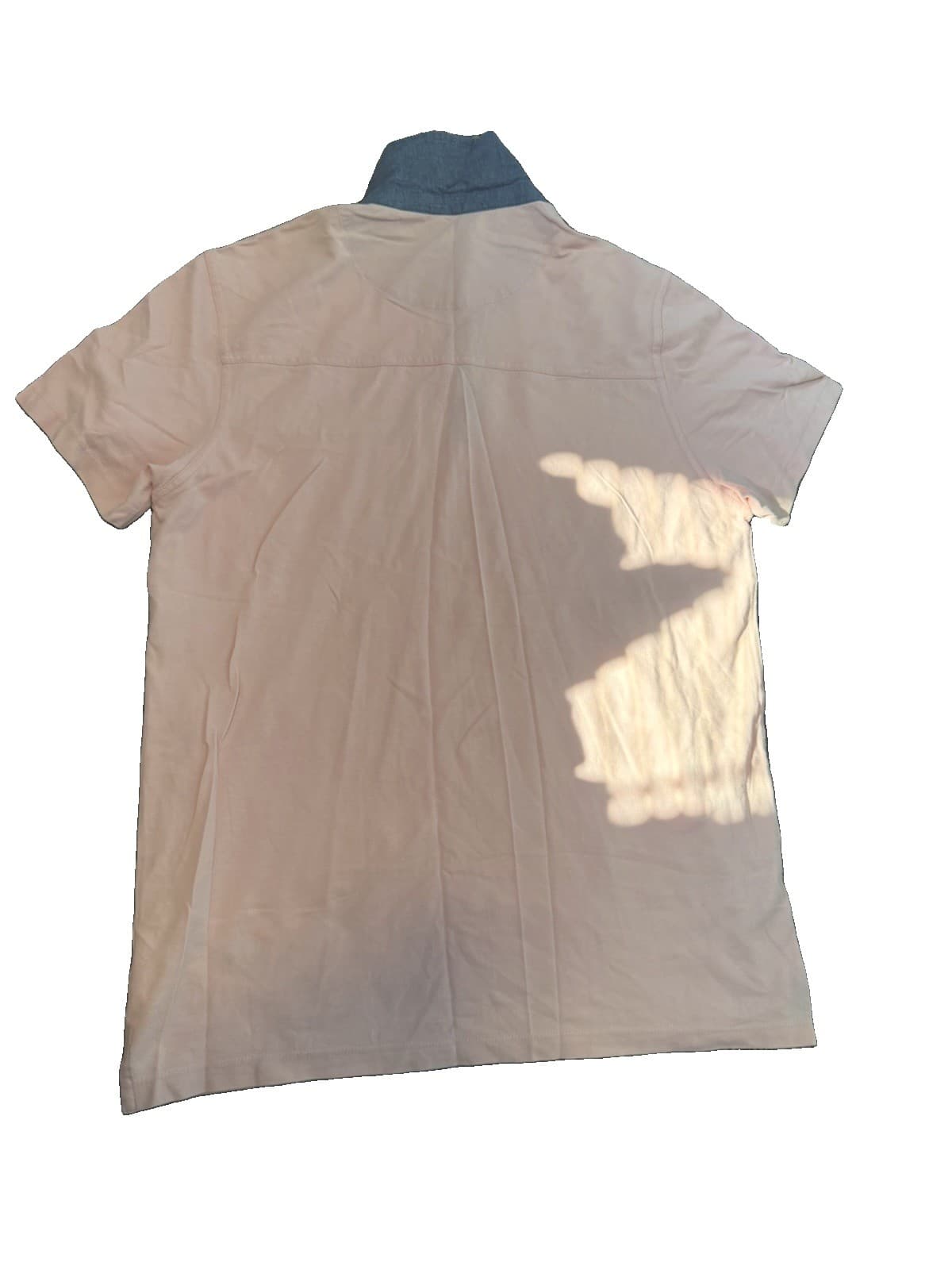 GUESS Los Angeles Shirt Mens. L Polo Short Sleeve Polo Pocket Pink Blue - Thumbnail 3