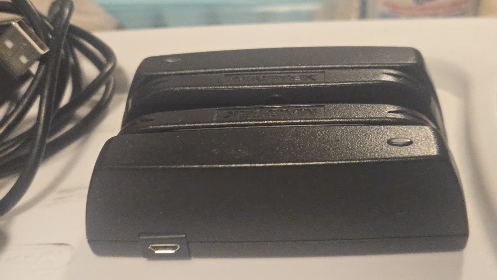 MagTek USB Magnetic Stripe Credit Card Reader Swipe Scanner PN 21073062 Tested - Thumbnail 3