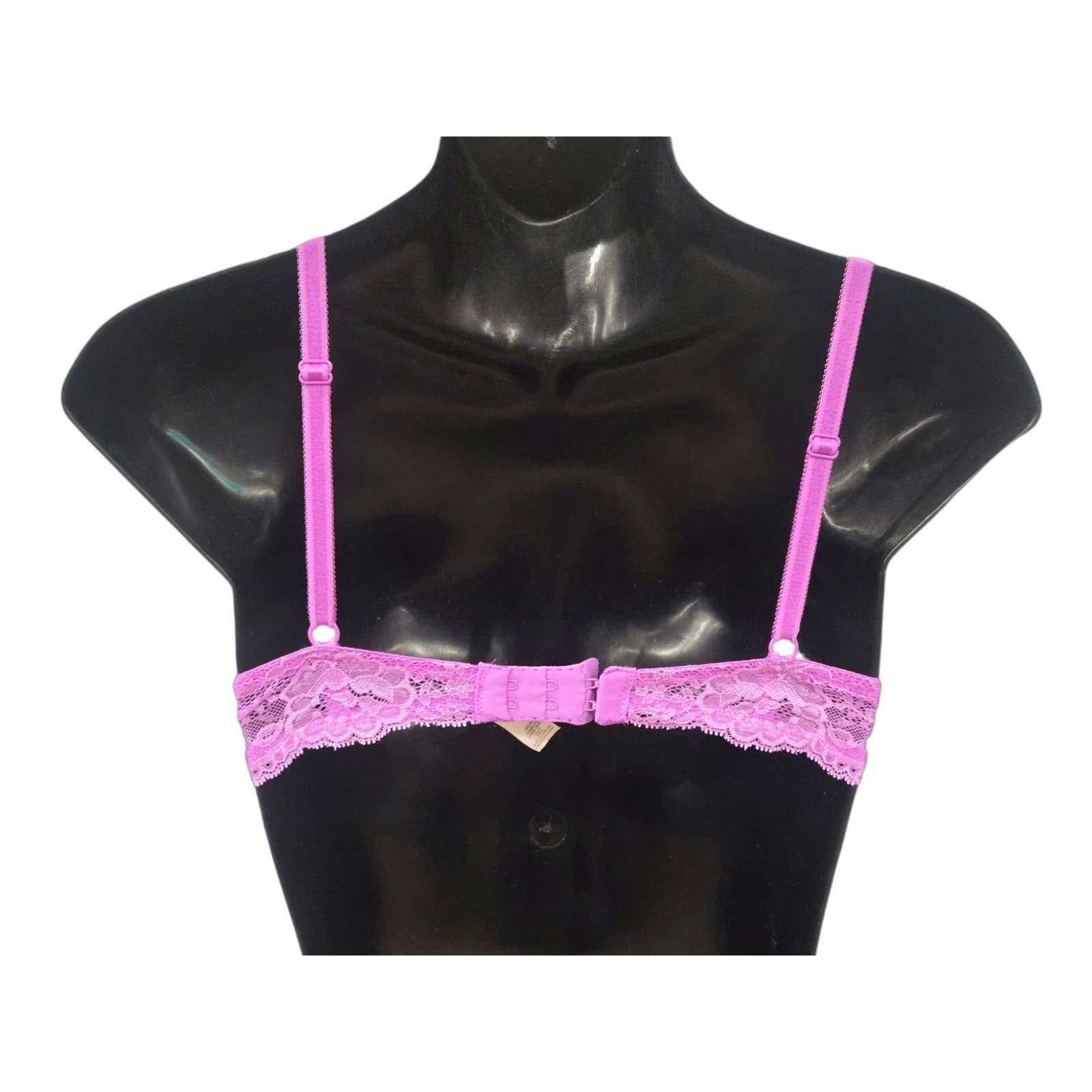 Victoria Secret Dream Angels Bra 32C Pink Lace Underwire Padded - Thumbnail 8