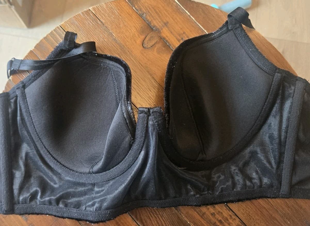 Victoria’s Secret Very Sexy Balconet Bra 36C Black Shimmer Metallic Underwire... - Thumbnail 7