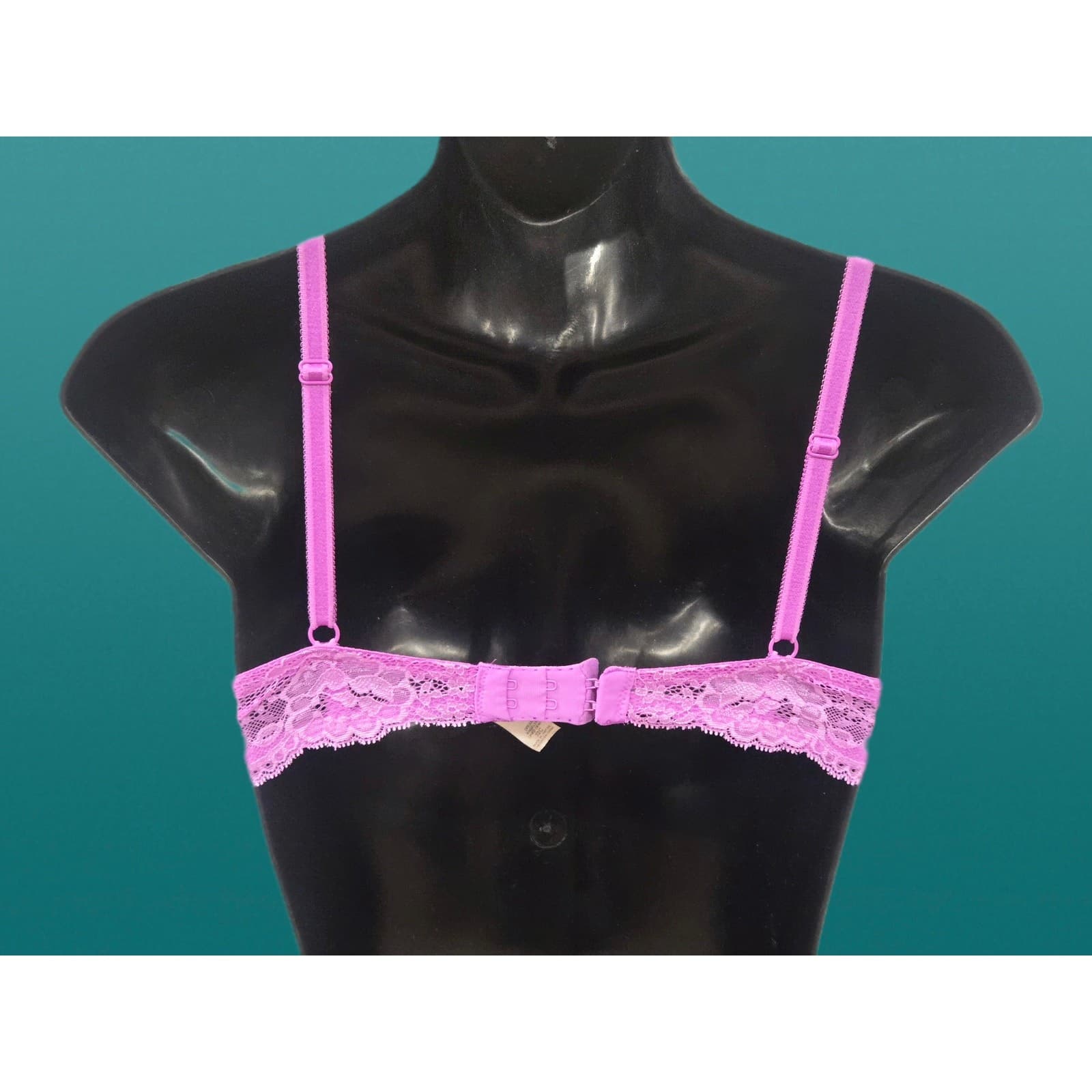 Victoria Secret Dream Angels Bra 32C Pink Lace Underwire Padded - Thumbnail 12