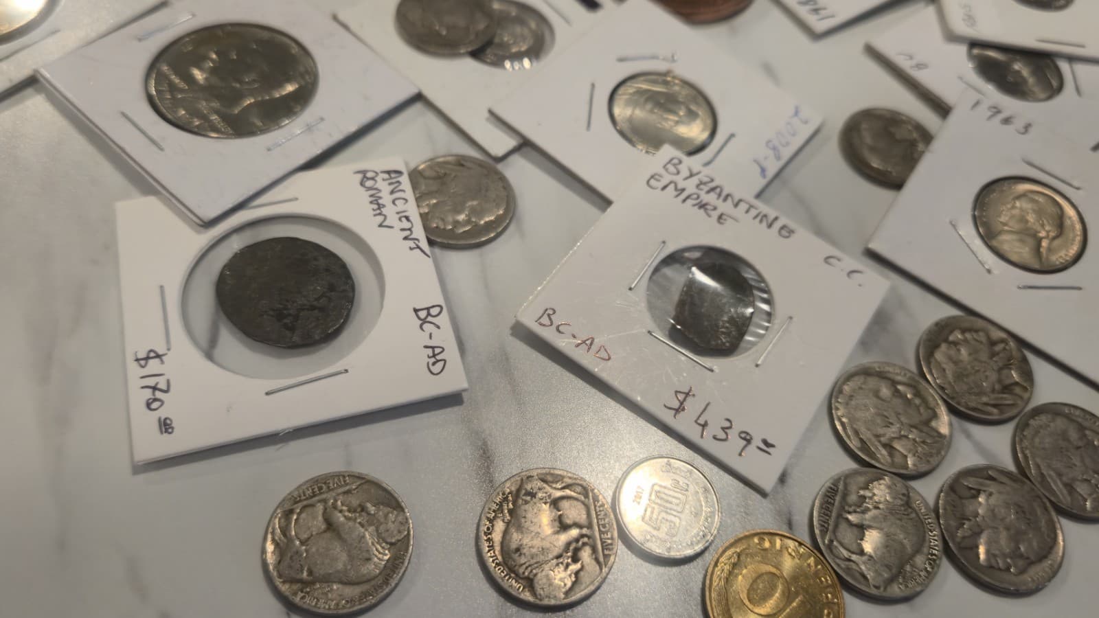 Estate Coin Junk Drawer | Buffalo Nickels | Indian Head Pennies | Possible... - Thumbnail 4