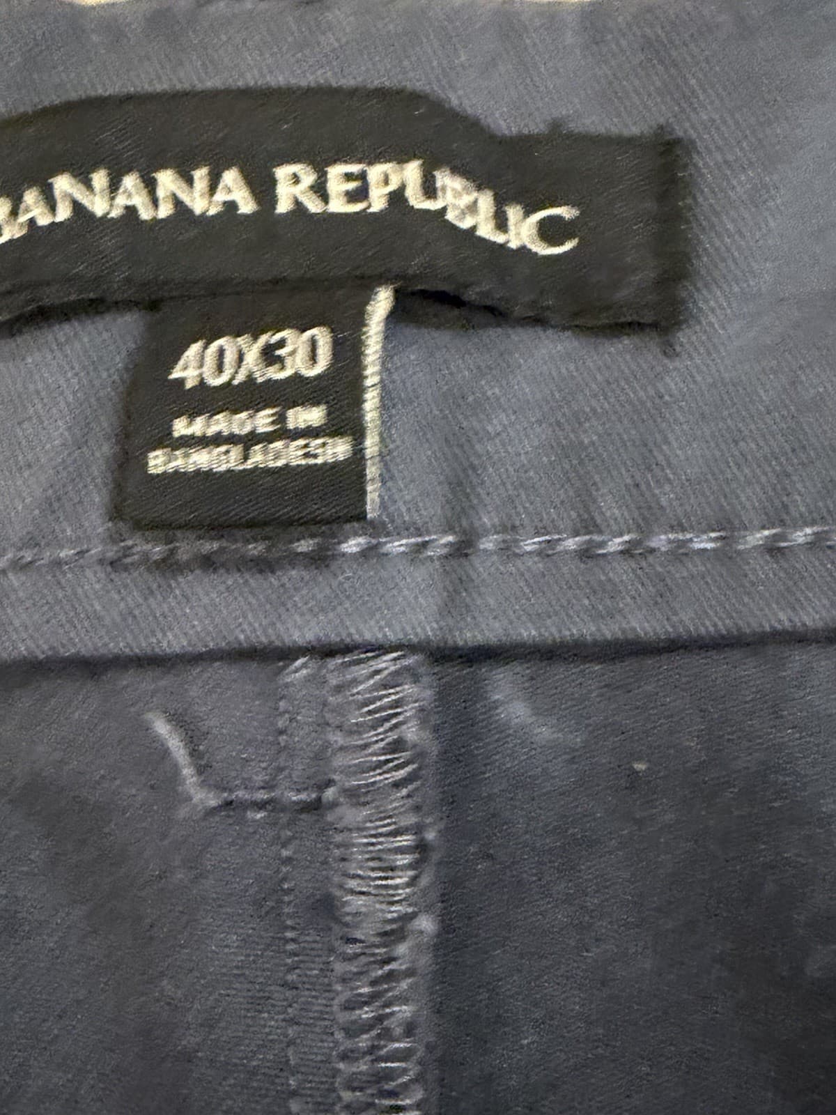 Banana Republic Men’s Chino Pants Straight Slim Fit Gray 40x30 - Thumbnail 2