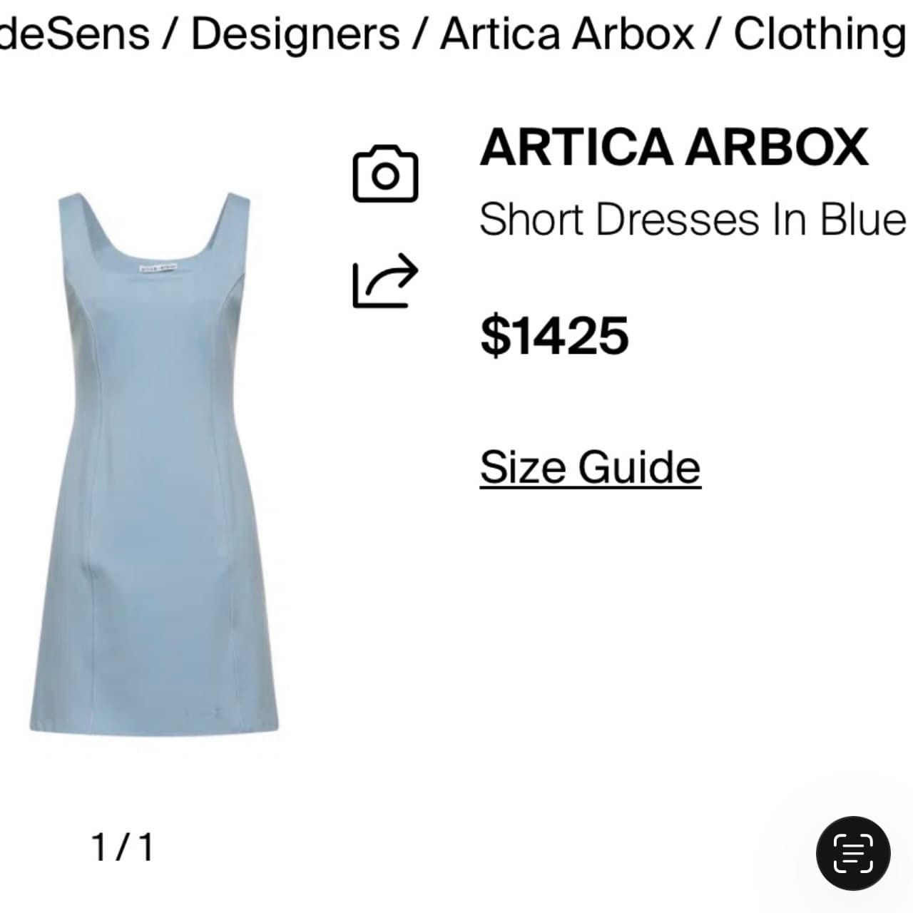 Blue Sleeveless Sheath Dress - Thumbnail 6
