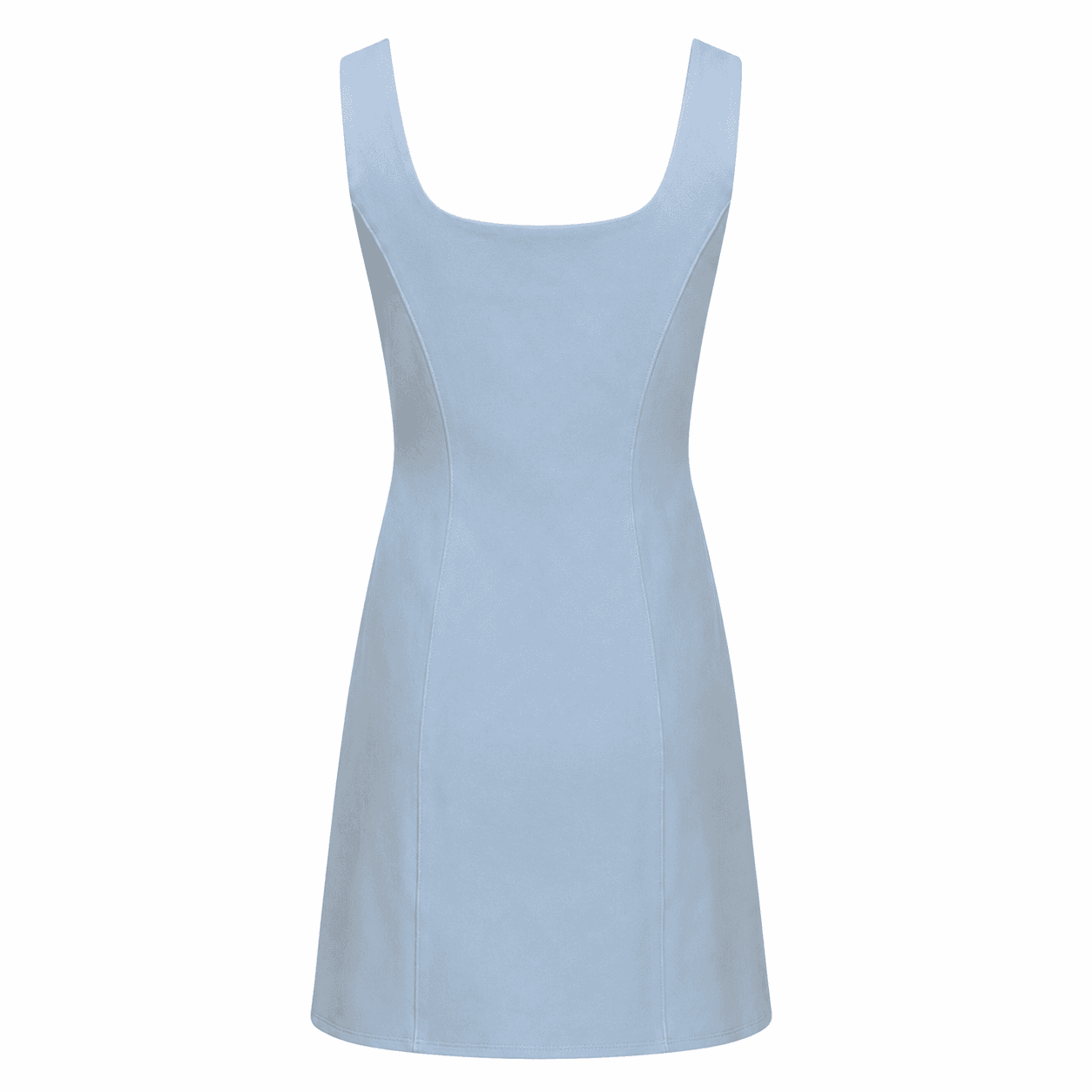 Blue Sleeveless Sheath Dress - Thumbnail 4