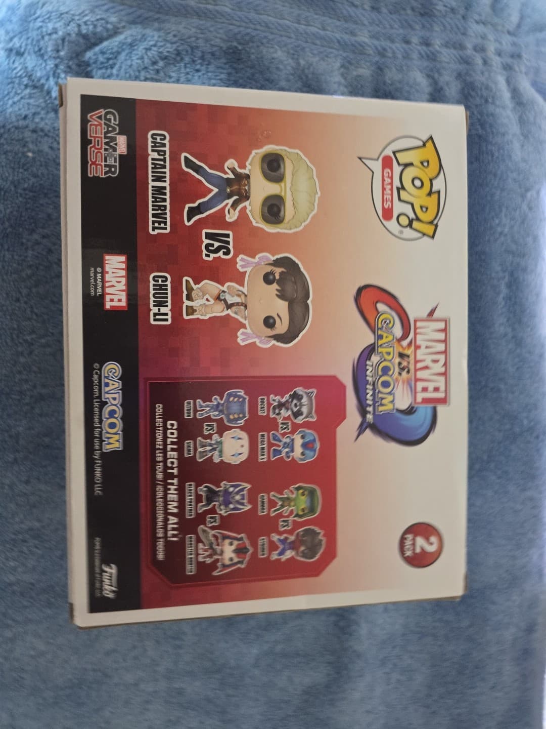 Funko Pop! Vinyl: Marvel - MvC- 2 Pack- Captain Marvel(GR)/Chun-Li(RD) - Hot... - Thumbnail 3
