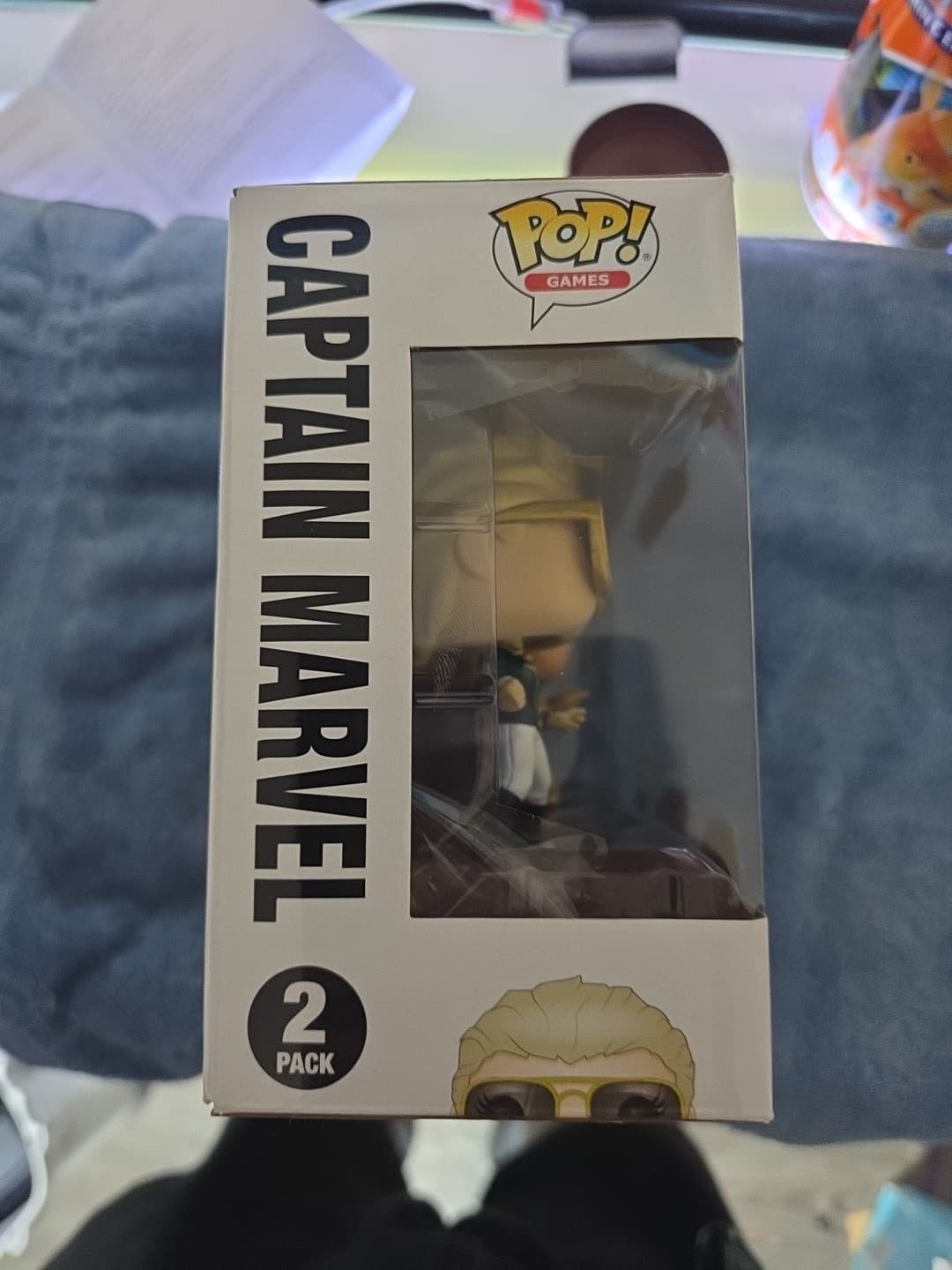 Funko Pop! Vinyl: Marvel - MvC- 2 Pack- Captain Marvel(GR)/Chun-Li(RD) - Hot... - Thumbnail 4