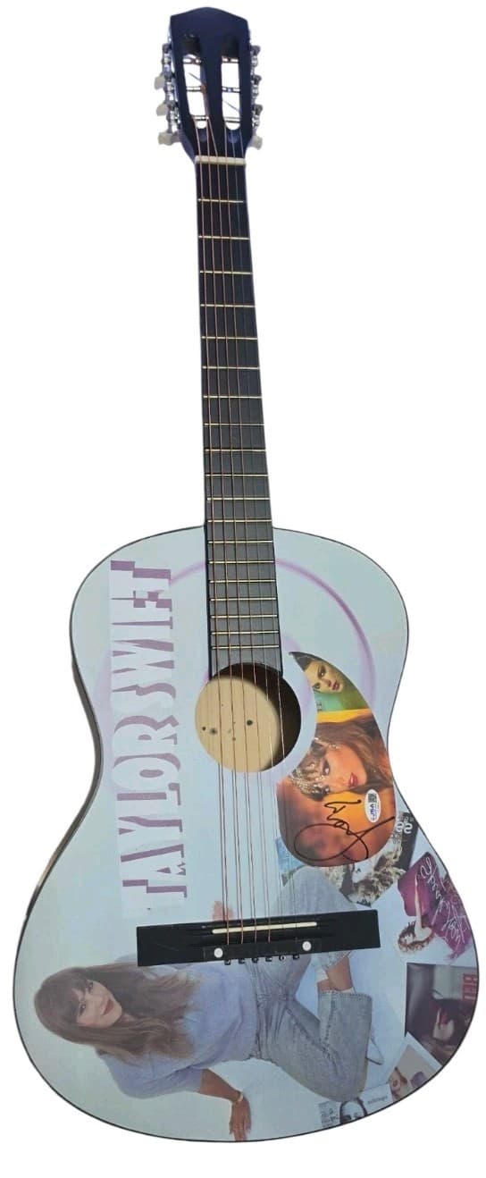 Taylor Swift Acoustic Guitar HAND SIGNED AUTOGRAPH JSA Authentic