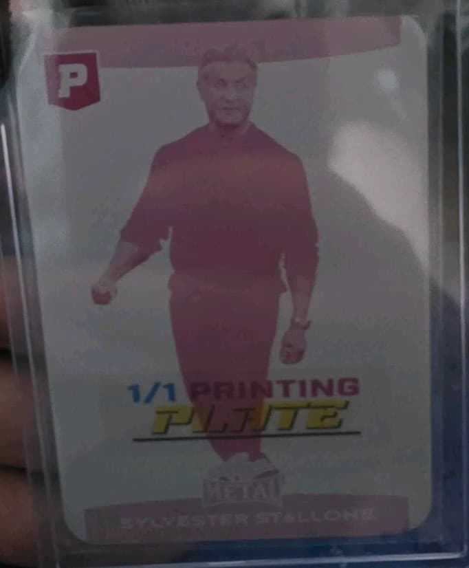 Sylvester Stallone 1/1 Printing Plate