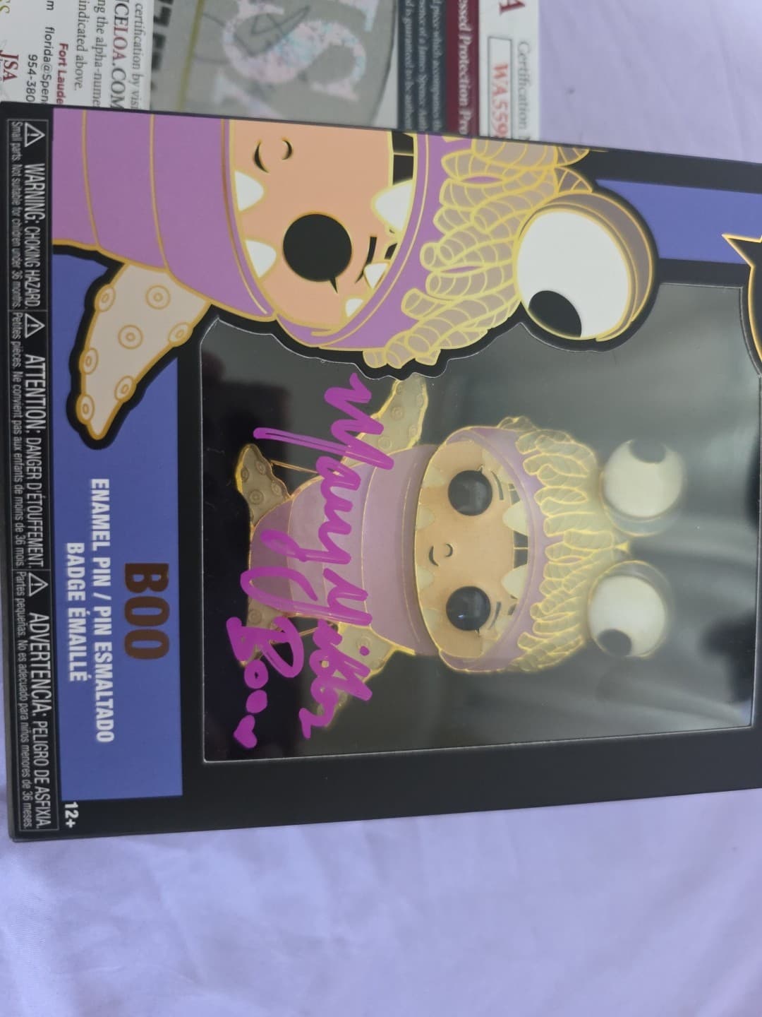 Pop Pin! Monsters, Inc. - Boo #09 Authentic Signature By Mary Gibbs Certificate - Thumbnail 8